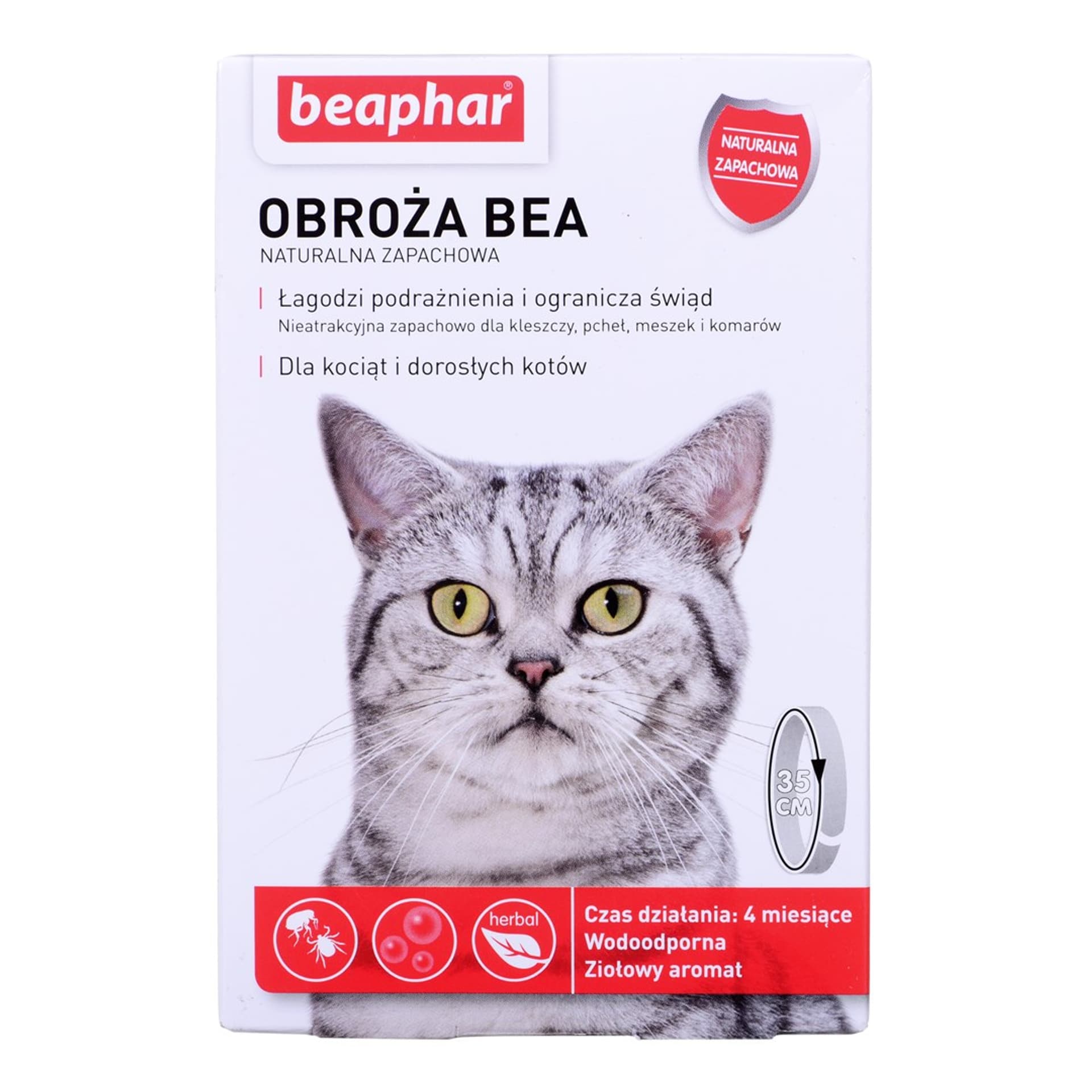 

Beaphar obroża na kleszcze dla kota Odblaskowa dł. 35cm