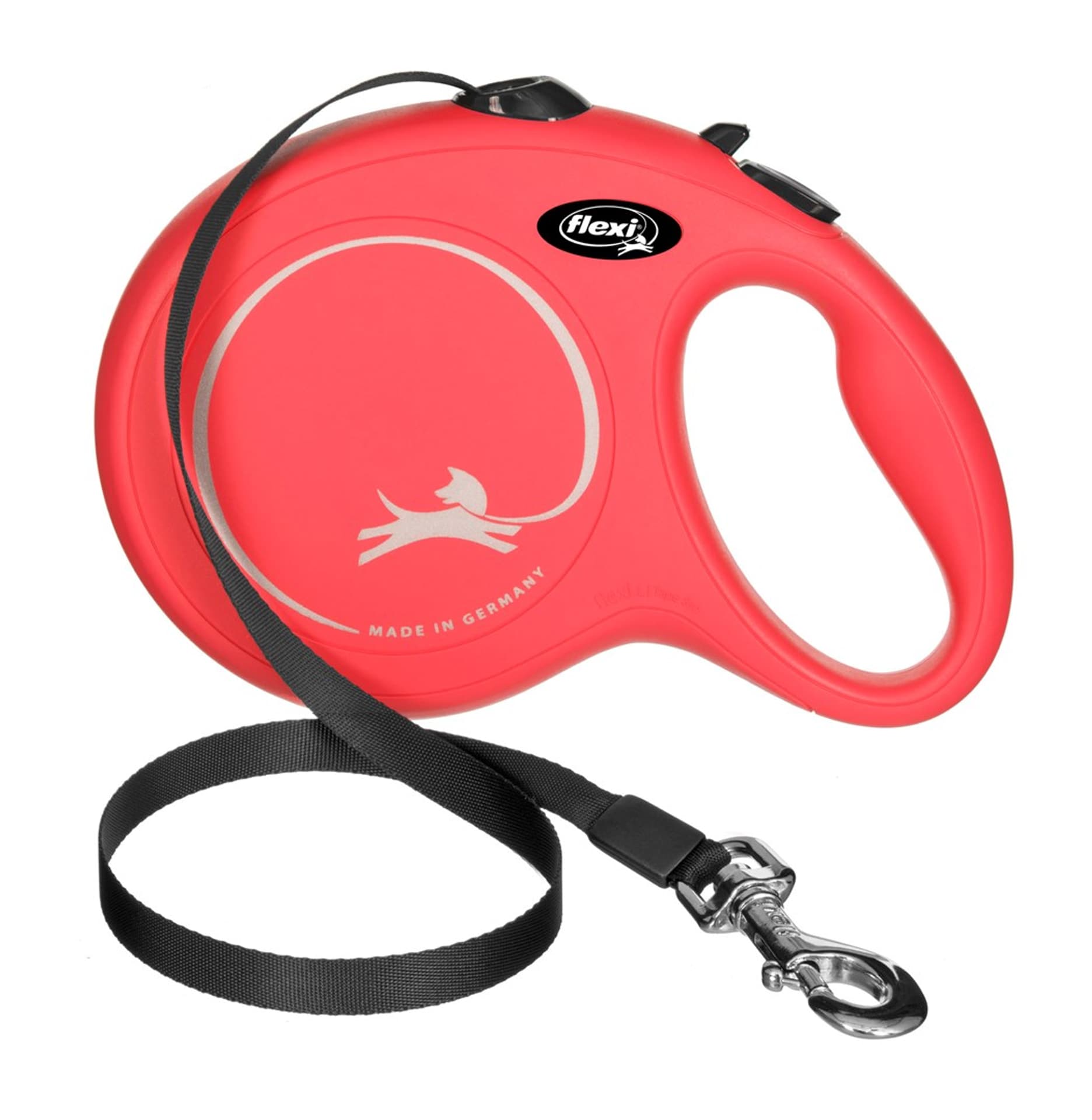 

FLEXI Smycz automatyczna NEW CLASSIC L taśma kolor: czerwony - 5m - do 50kg