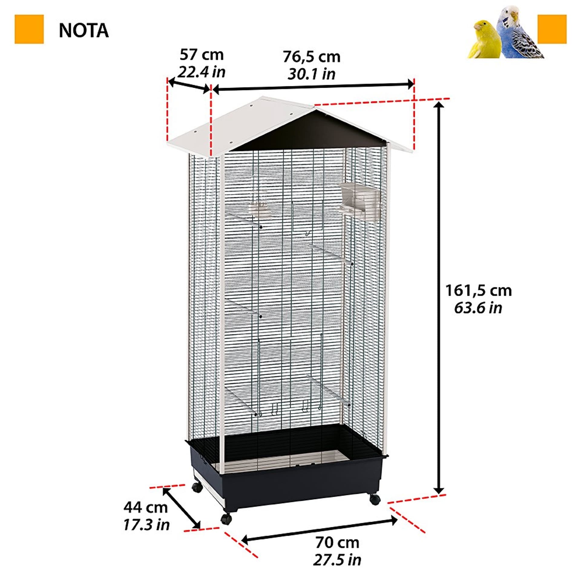 

NOTA - woliera dla ptaków