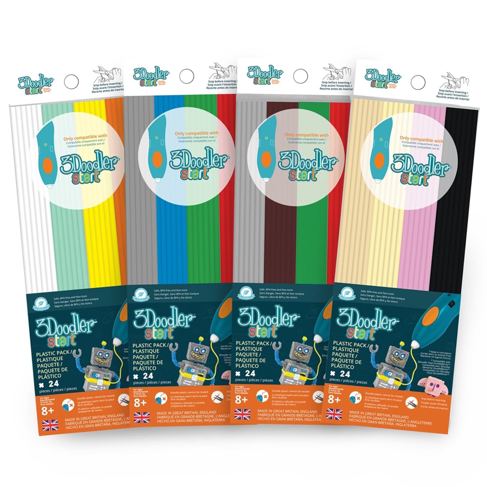 

3DOODLER START FILAMENT ECO 2.5MM, 24 SZTUKI, LEMON ZEST, ECO-04