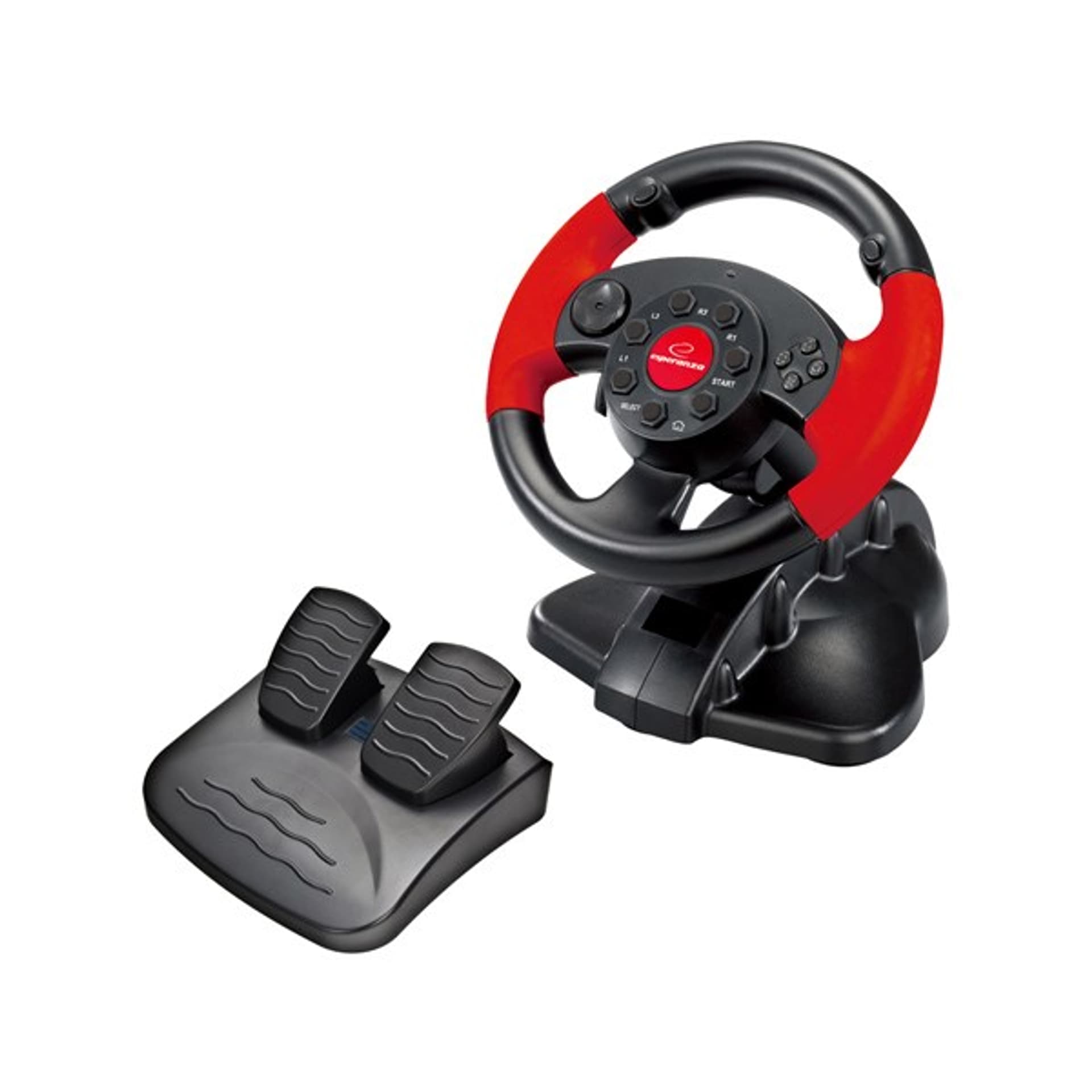 

Kierownica z wibracjami Esperanza High Octane EG103 (PC, PS2, PS3; kolor czarny)
