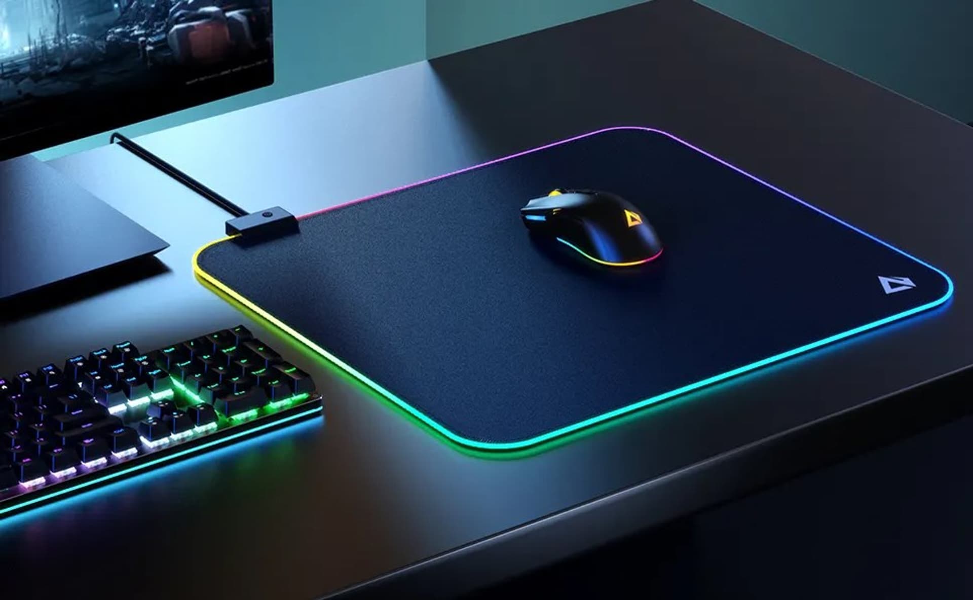 

AUKEY KM-P8 RGB GAMINGOWA PODKŁADKA POD MYSZ 45X40