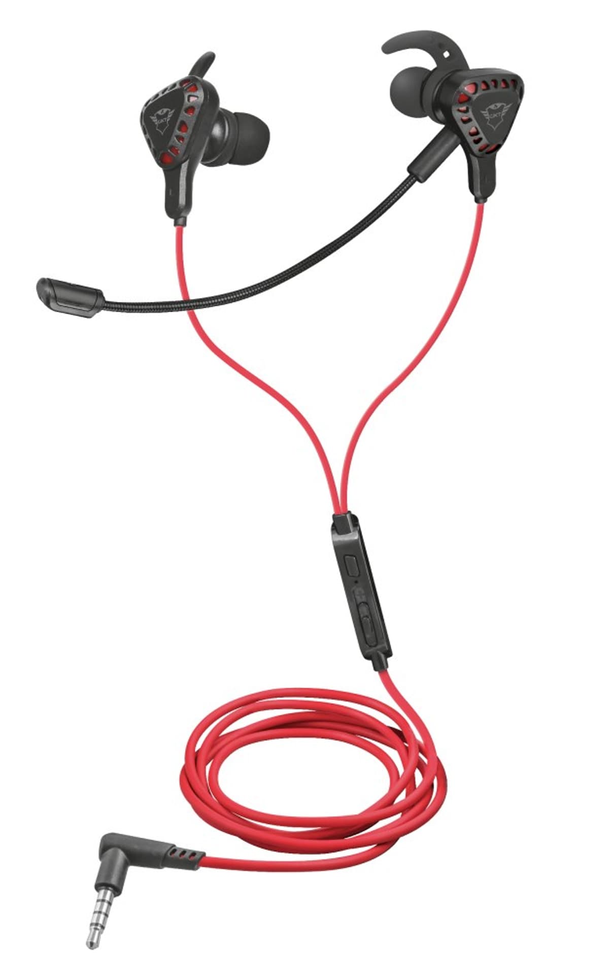 

Słuchawki z mikrofonem Trust GXT 408 Cobra 23029 (kolor czarno-czerwony)