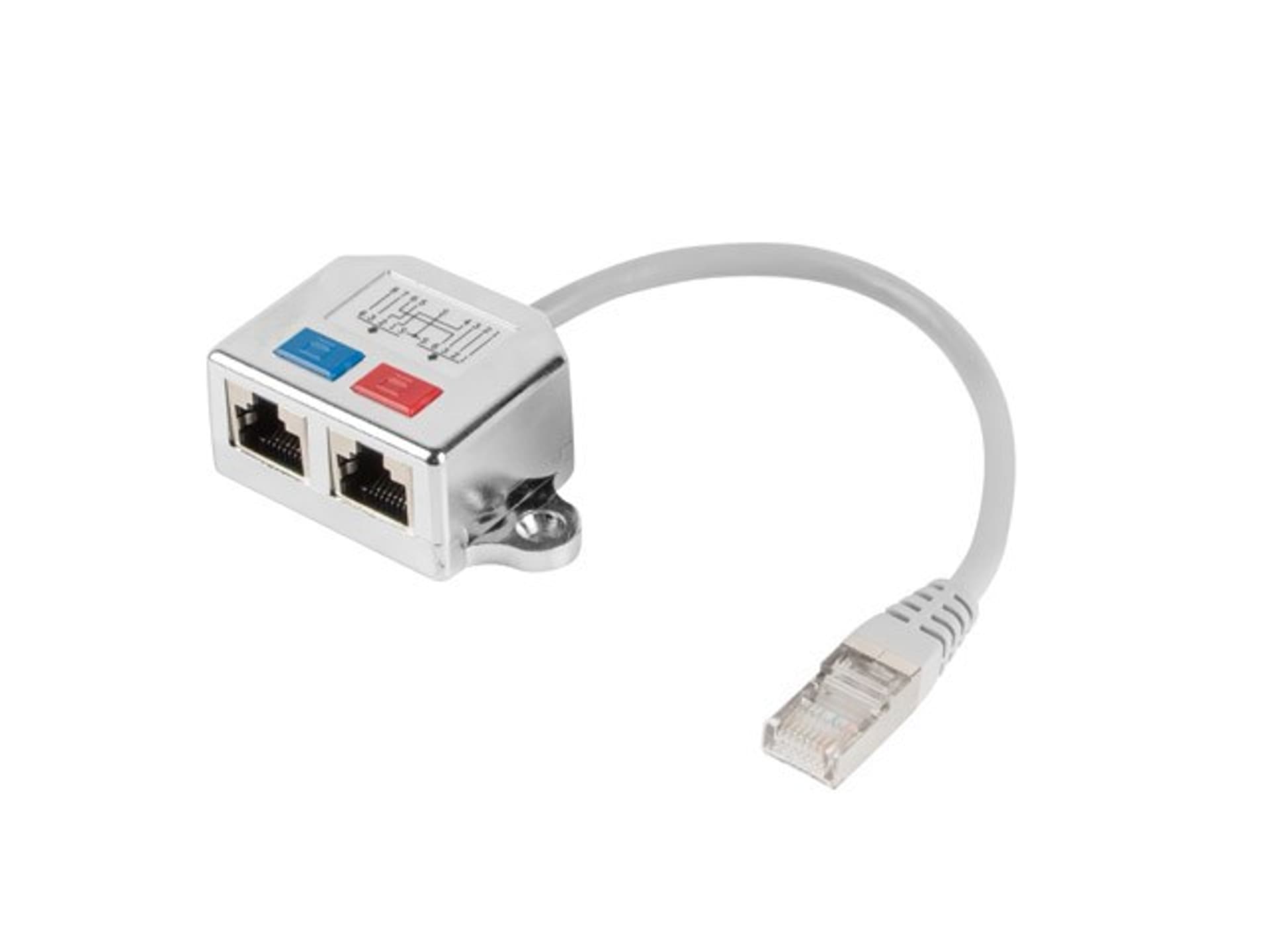 

Adapter Lanberg AD-0026-S (RJ45 M - 2 x RJ45 F; kolor szary)