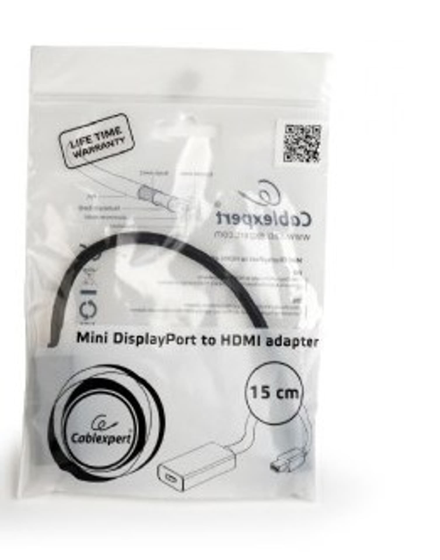 

Adapter GEMBIRD A-MDPM-HDMIF-02 (Mini DisplayPort M - HDMI F; 0,15m; kolor czarny)