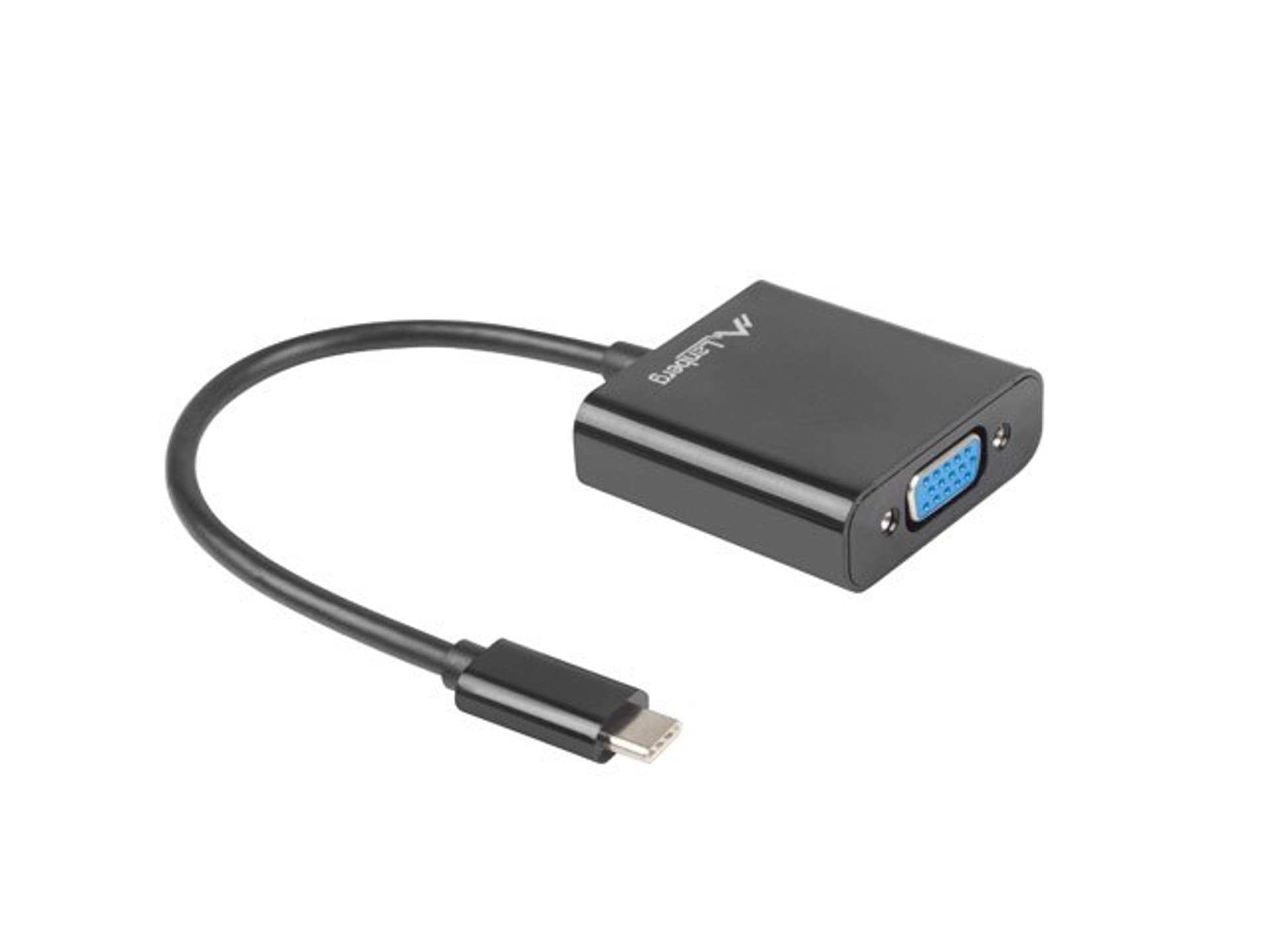 

Adapter Lanberg AD-UC-VG-01 (USB typu C M - D-Sub (VGA) F; 0,15m; kolor czarny)