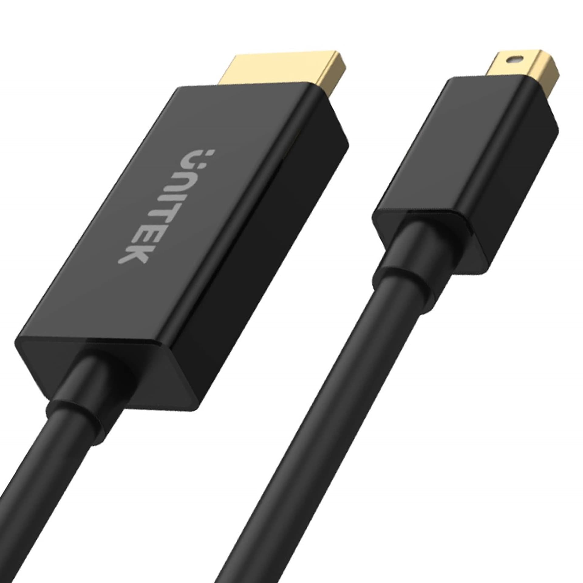 

UNITEK ADAPTER MINIDP - HDMI, 4K@30HZ, KABEL 2M