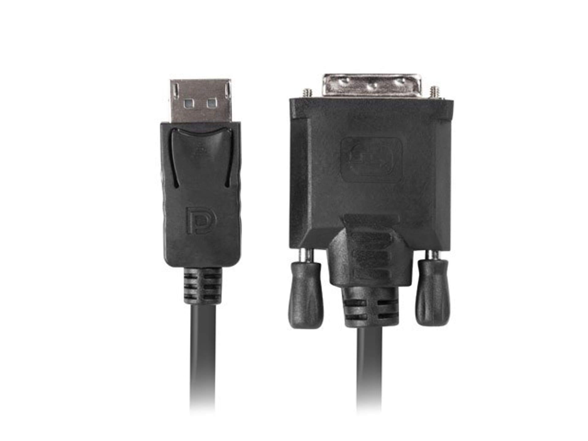 

Kabel Lanberg CA-DPDV-10CU-0030-BK (DisplayPort M - DVI-D M; 3m; kolor czarny)