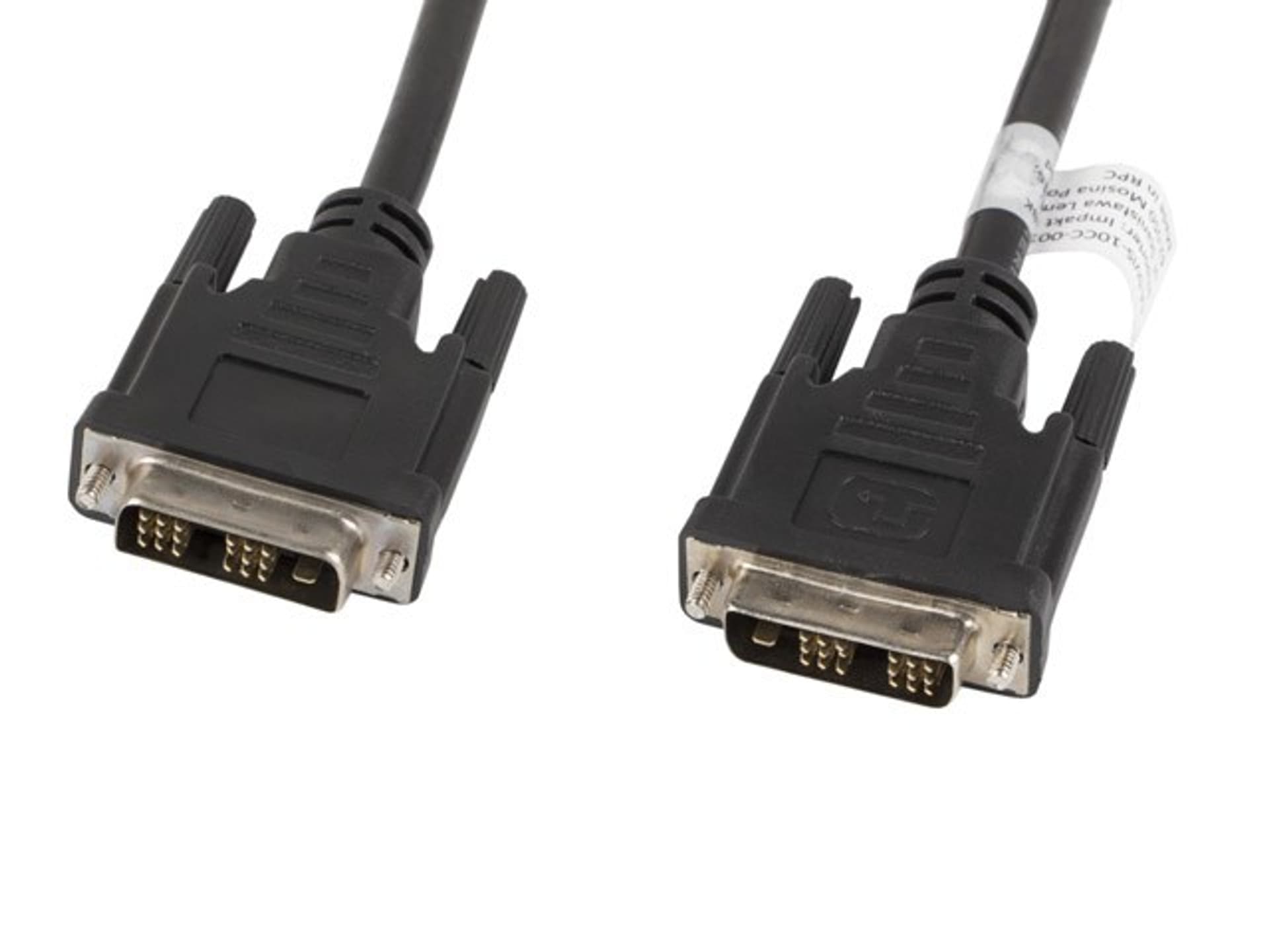 

Kabel Lanberg CA-DVIS-10CC-0018-BK (DVI-D M - DVI-D M; 1,8m; kolor czarny)