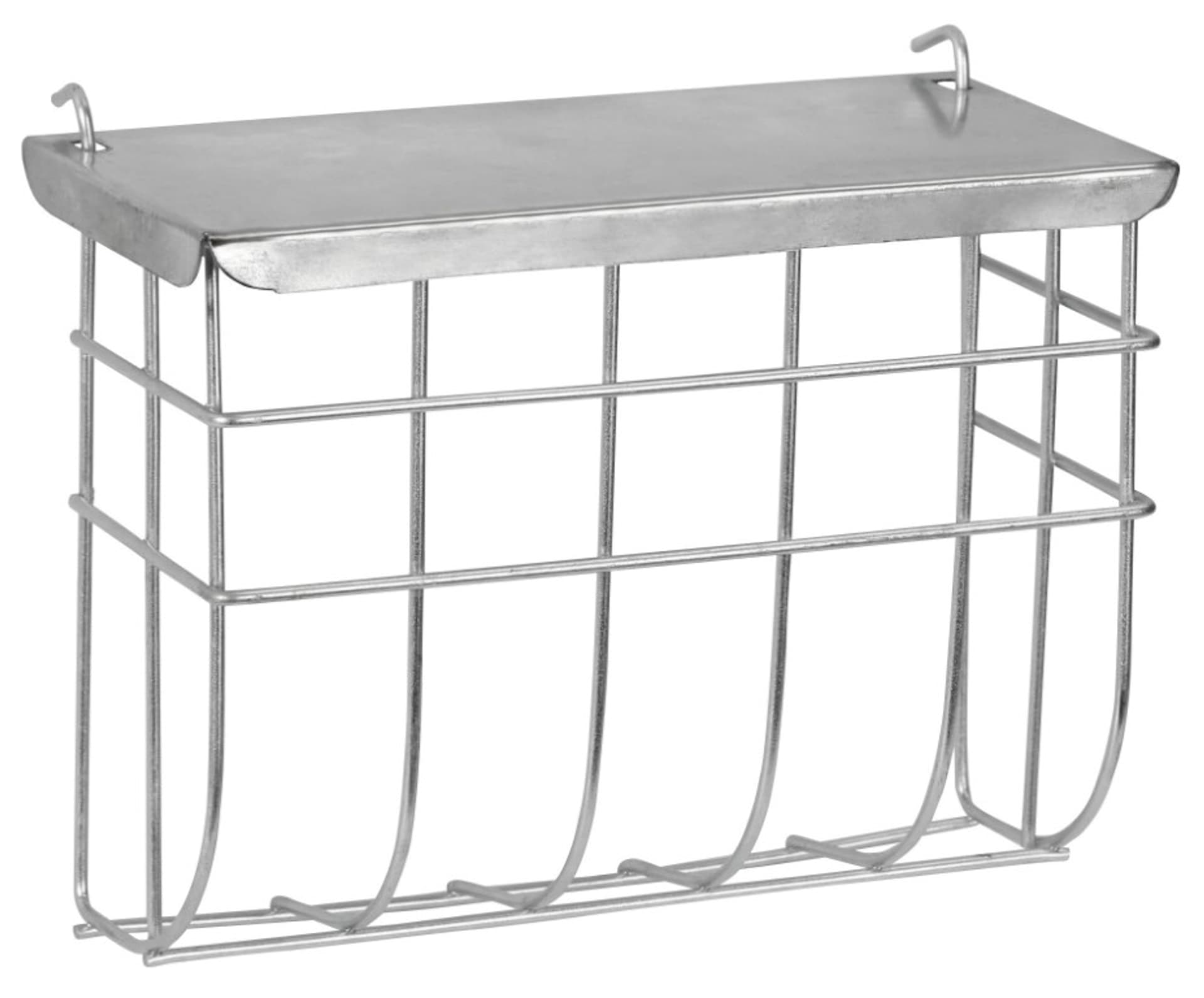 

KERBL Metalowy paśnik na siano, z przykrywką, 17x7x13 cm [82857]