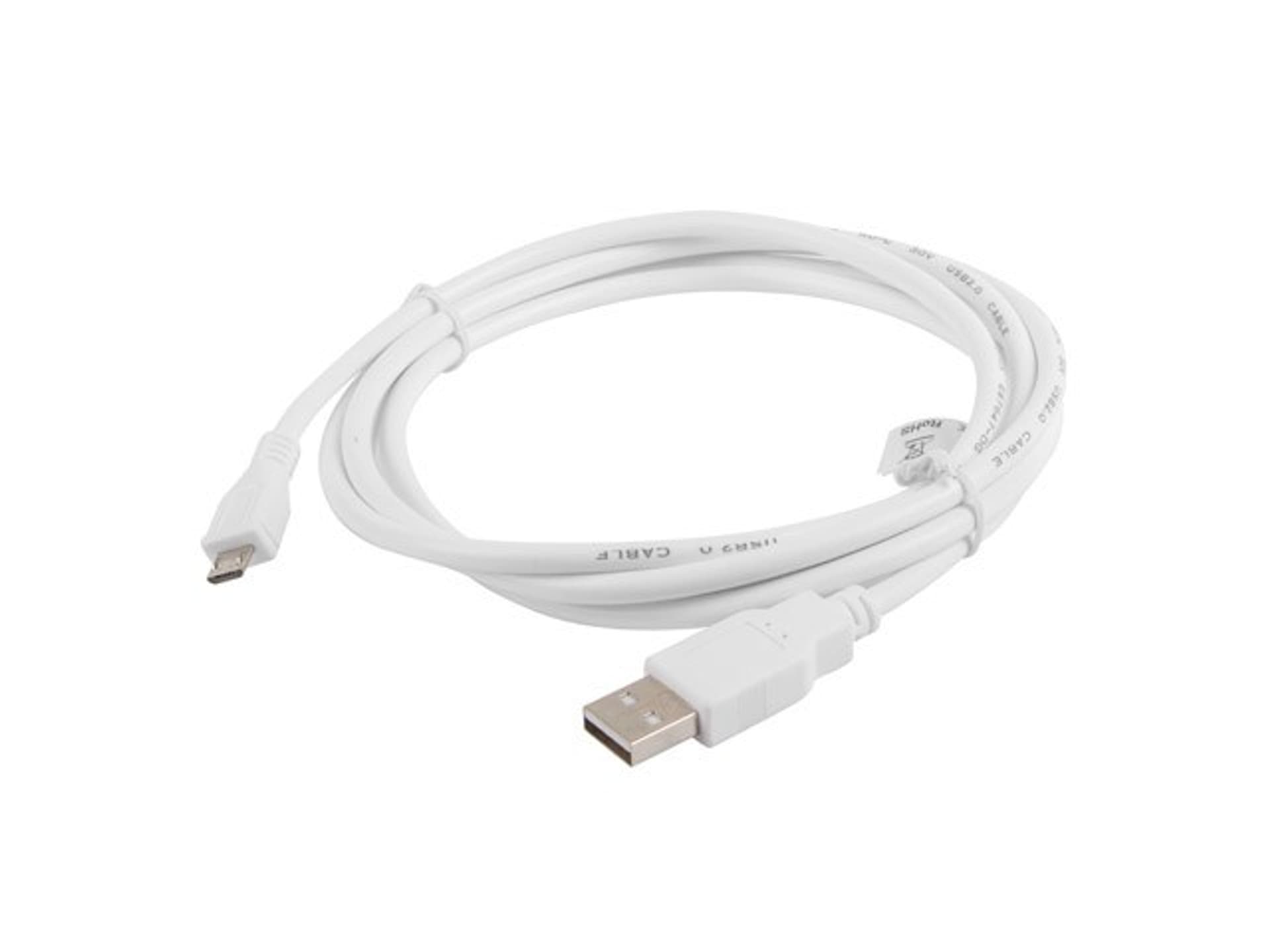 

Kabel Lanberg CA-USBM-10CC-0018-W (USB 2.0 M - Micro USB M; 1,8m; kolor biały)