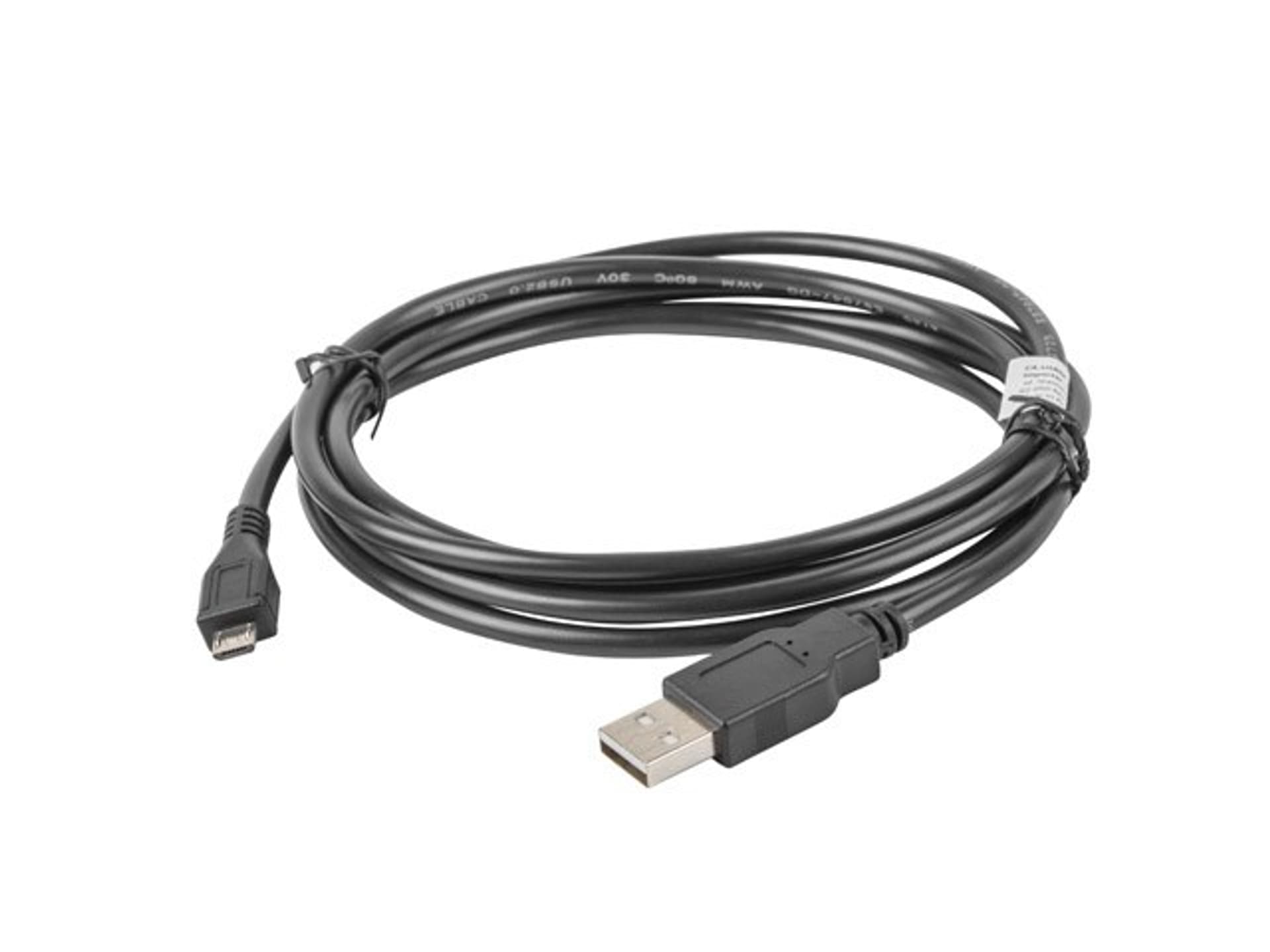 

Kabel Lanberg CA-USBM-10CC-0018-BK (USB 2.0 M - Micro USB M; 1,8m; kolor czarny)