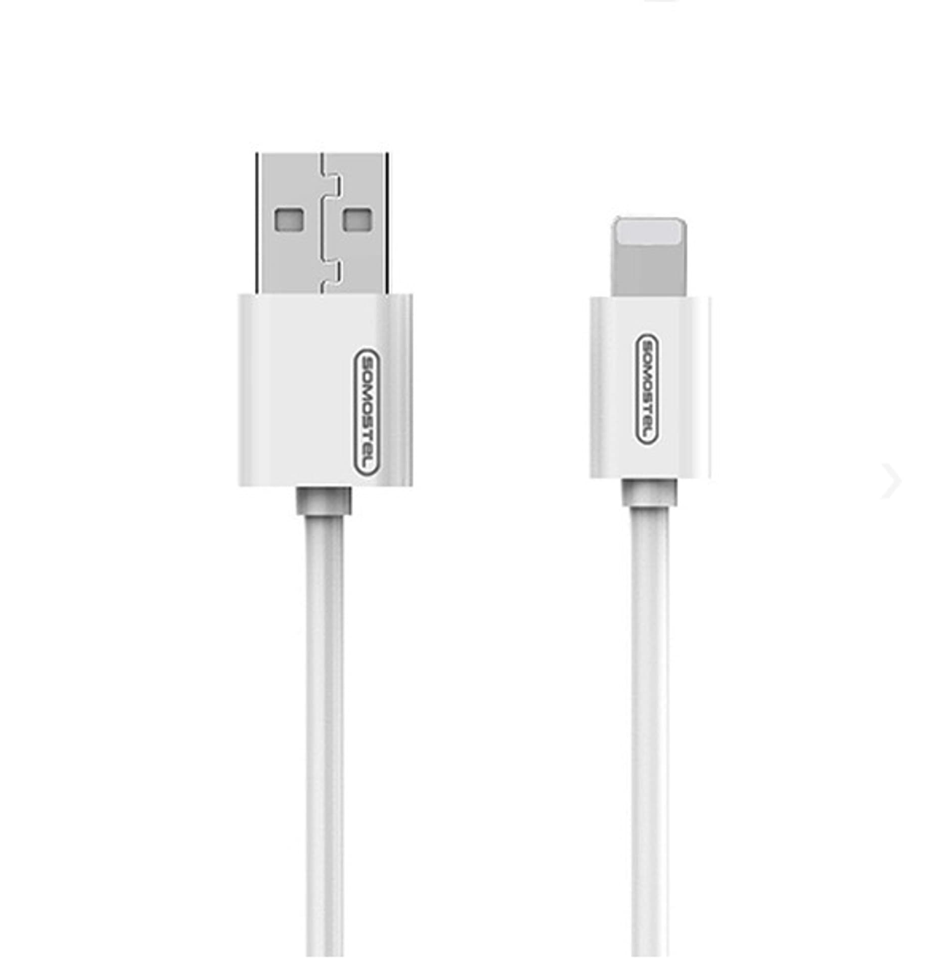 

SOMOSTEL KABEL USB IPHONE 3A BIAŁY 3100MAH QUICK CHARGER 1.2M POWERLINE SMS-BP02 IPHONE