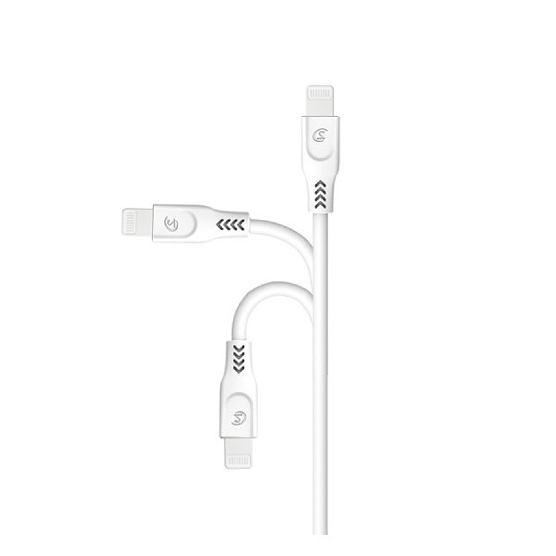 

SOMOSTEL KABEL USB IPHONE 3.1A BIAŁY 3100MAH QUICK CHARGER QC 3.0 1M POWERLINE SMS-BT09 IPHONE