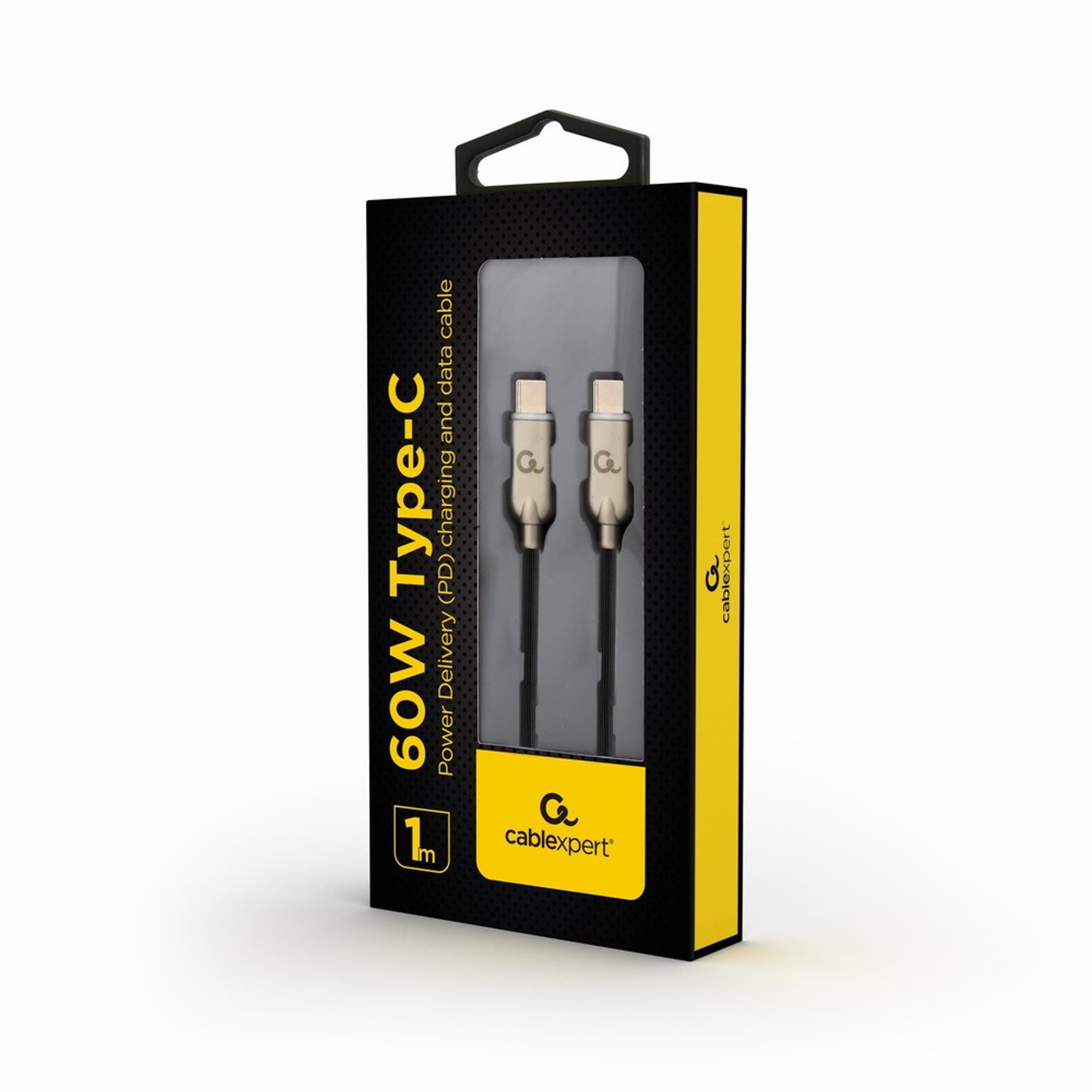 

GEMBIRD KABEL USB TYPE-C M/M POWER DELIVERY (PD) ŁADOWANIE/DANE, 60W, 1M, CZARNY, Pd) ładowanie/dane/60w/1m/czarn