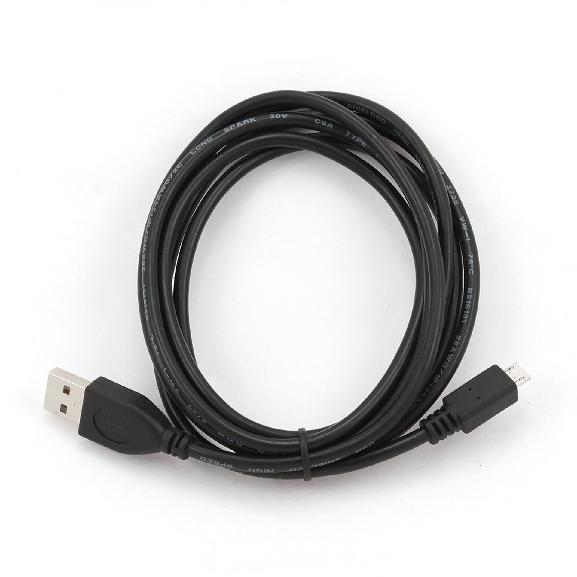

Kabel GEMBIRD CCP-MUSB2-AMBM-6 (USB M - Micro USB M; 1,8m; kolor czarny)