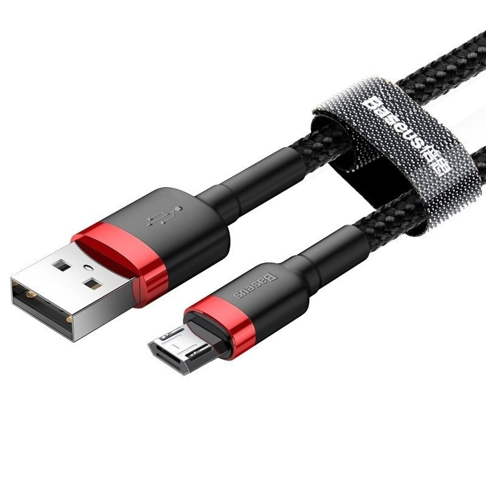 

Kabel Baseus cafule CAMKLF-C91 (USB M - Micro USB M; 2m; kolor czarno-czerwony)