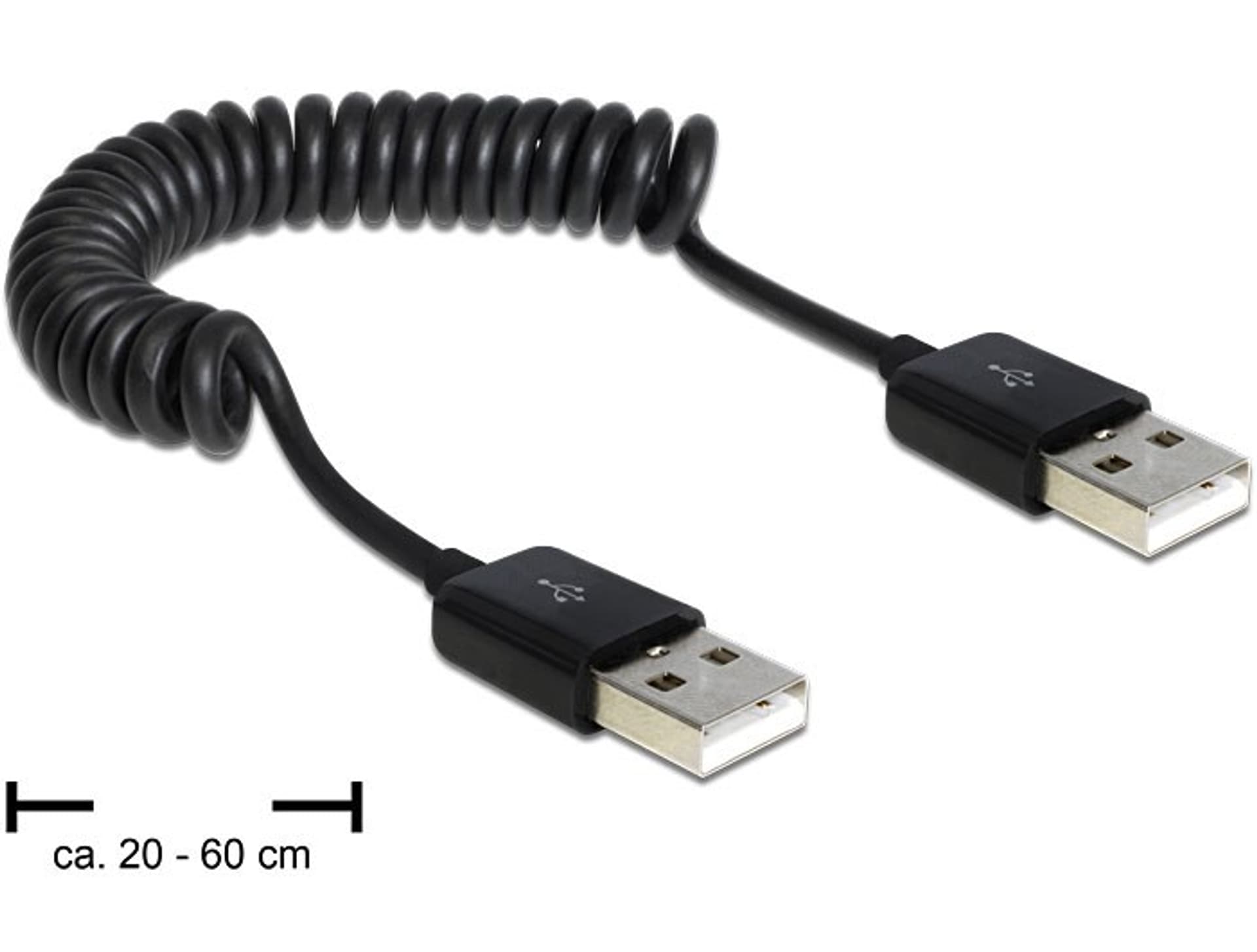 

Kabel DELOCK 83239 (USB 2.0 M - USB 2.0 M; 0,6m; kolor czarny)