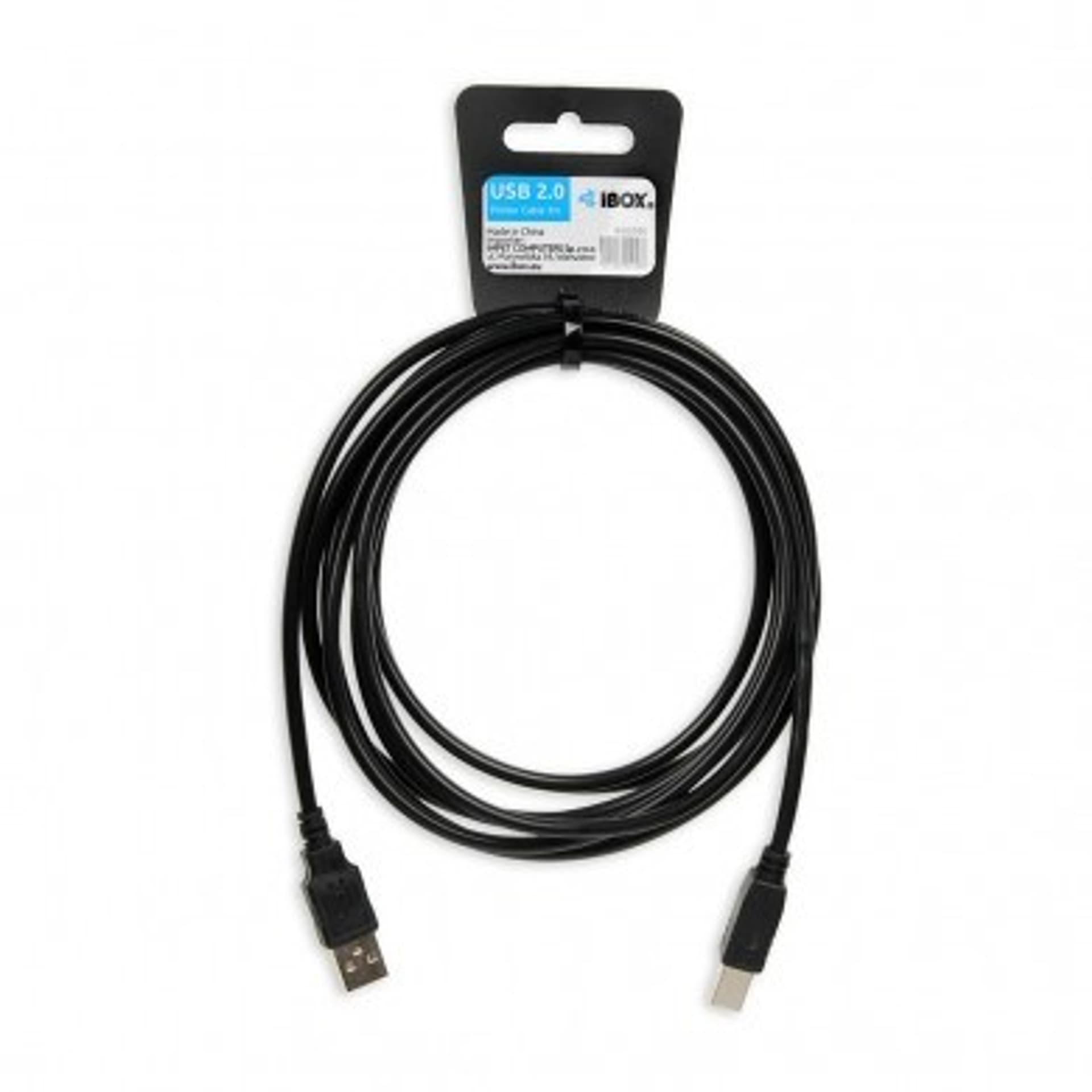 

Kabel IBOX USB 2.0 A-B M/M 3M DRUKARKA IKU2D30 (USB 2.0 typu A M - USB 2.0 typu B M; 3m; kolor czarny)