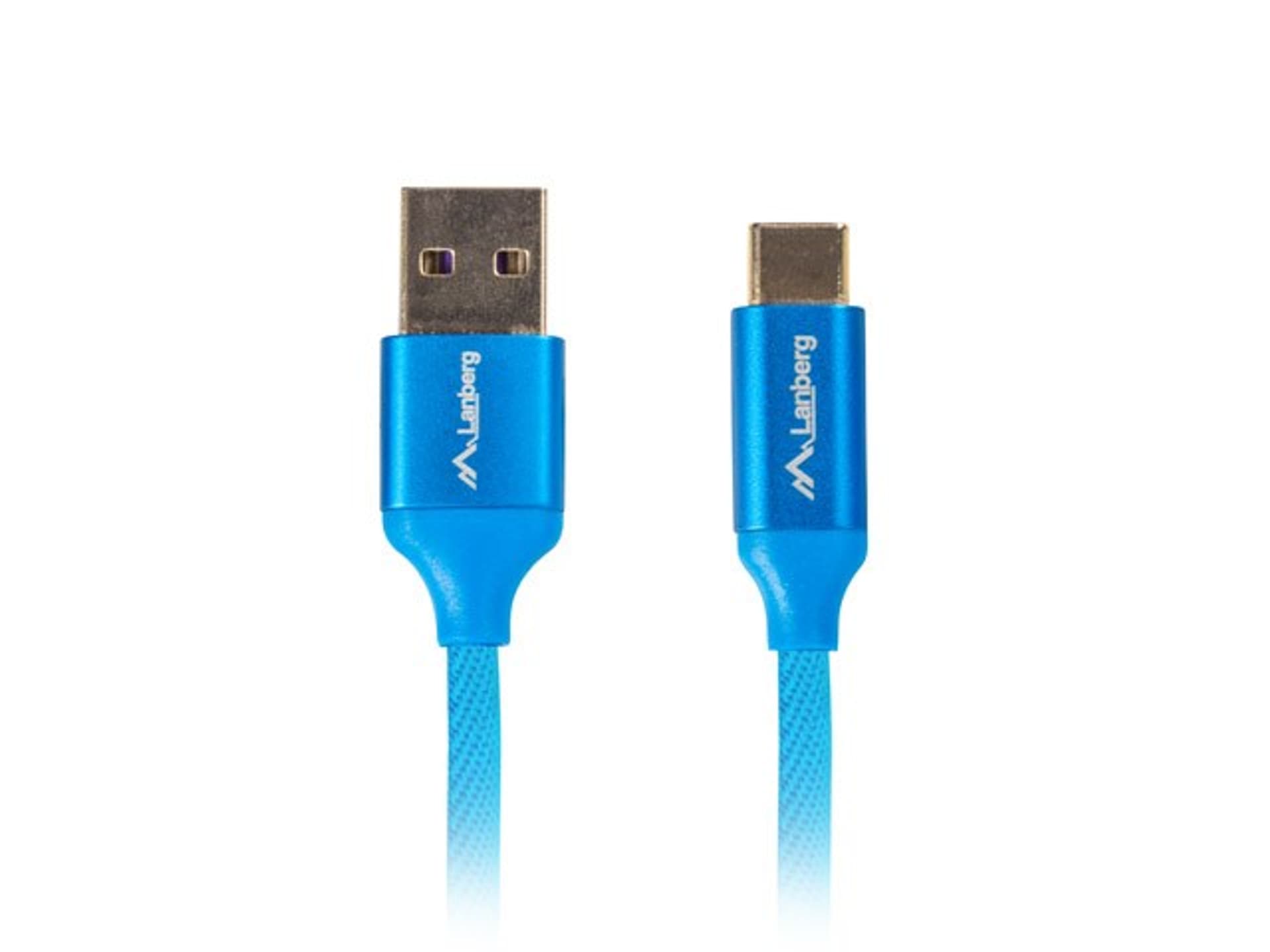 

Kabel Lanberg CA-USBO-21CU-0010-BL (USB 2.0 typu A - USB typu C ; 1m; kolor niebieski)