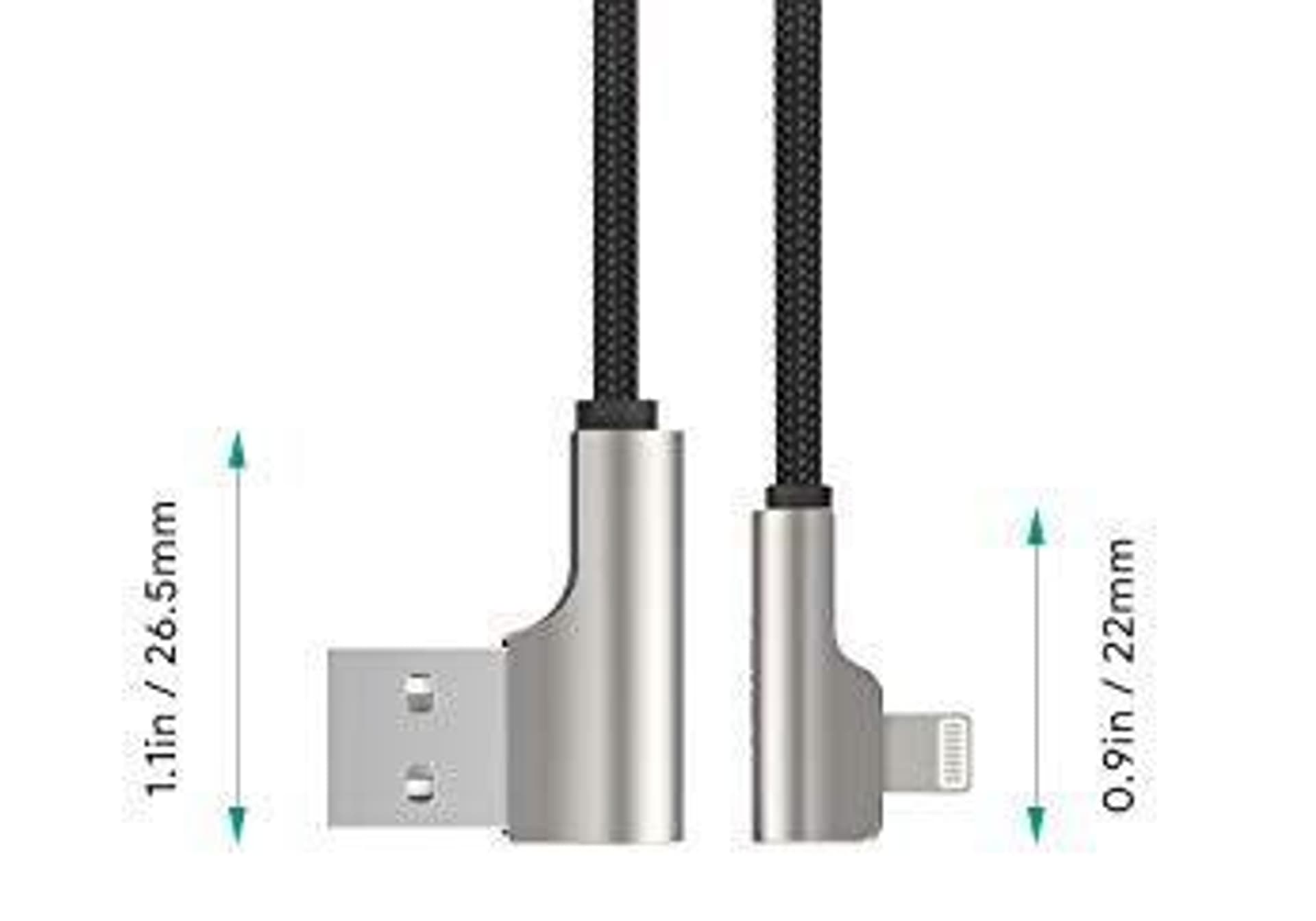 

AUKEY CB-AL01 BLACK OEM KABEL LIGHTNING 2M 90°