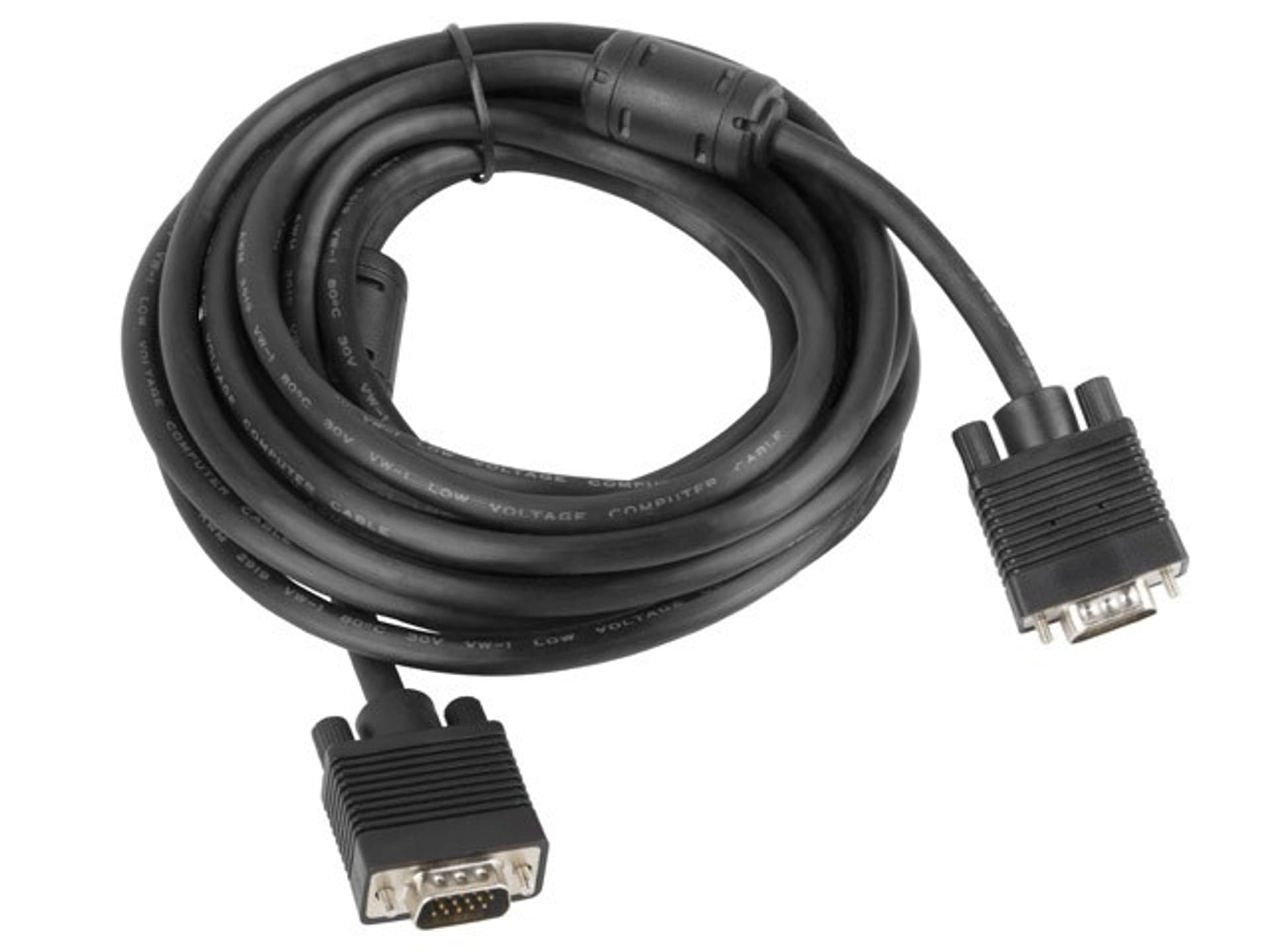 

Kabel Lanberg CA-VGAC-10CC-0050-B (D-Sub (VGA) M - D-Sub (VGA) M; 5m; kolor czarny)