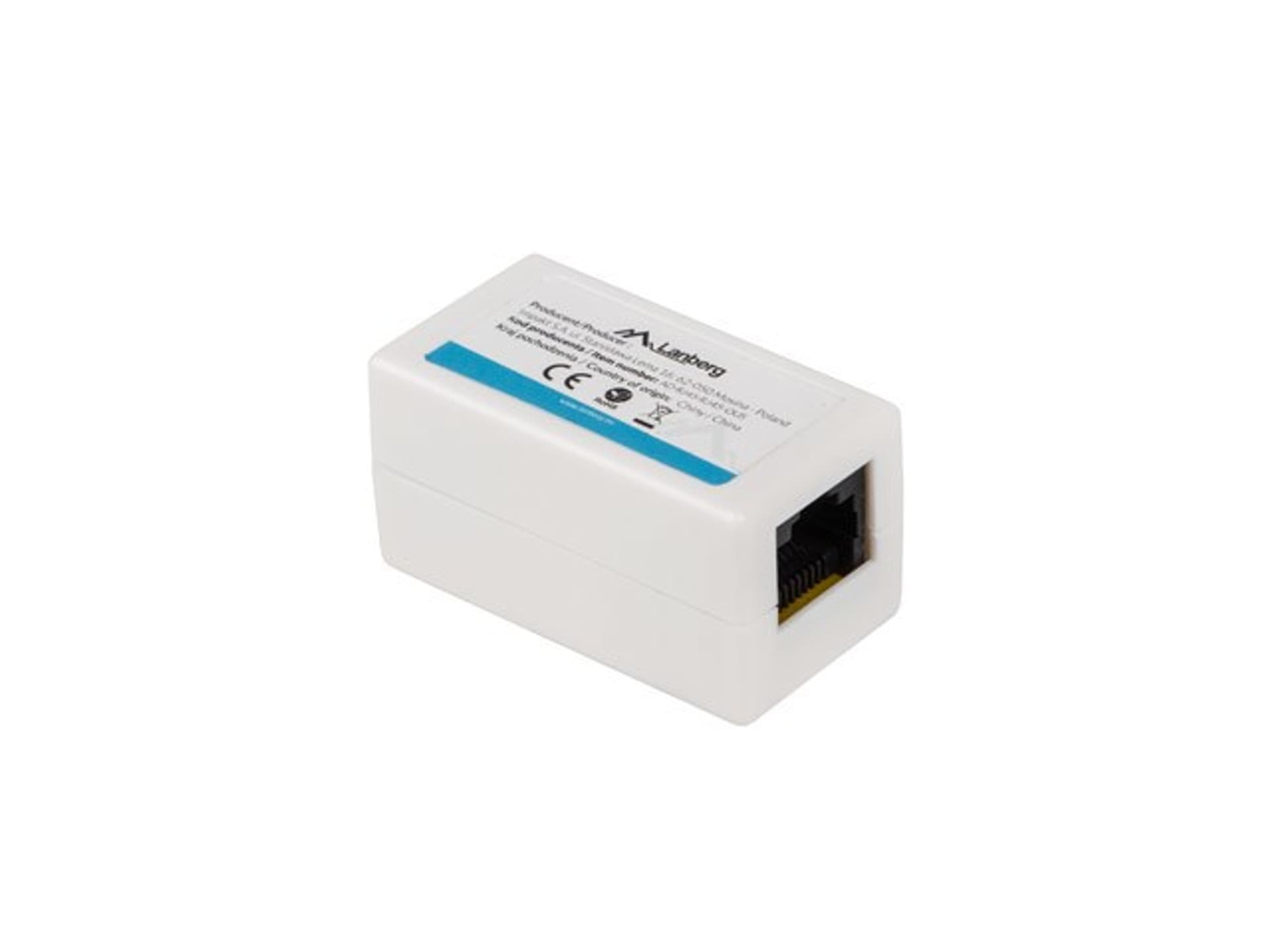 

LANBERG ZŁĄCZKA SIECIOWA PRZELOTKA 2X RJ45 KAT.5E UTP AD-RJ45-RJ45-OU5