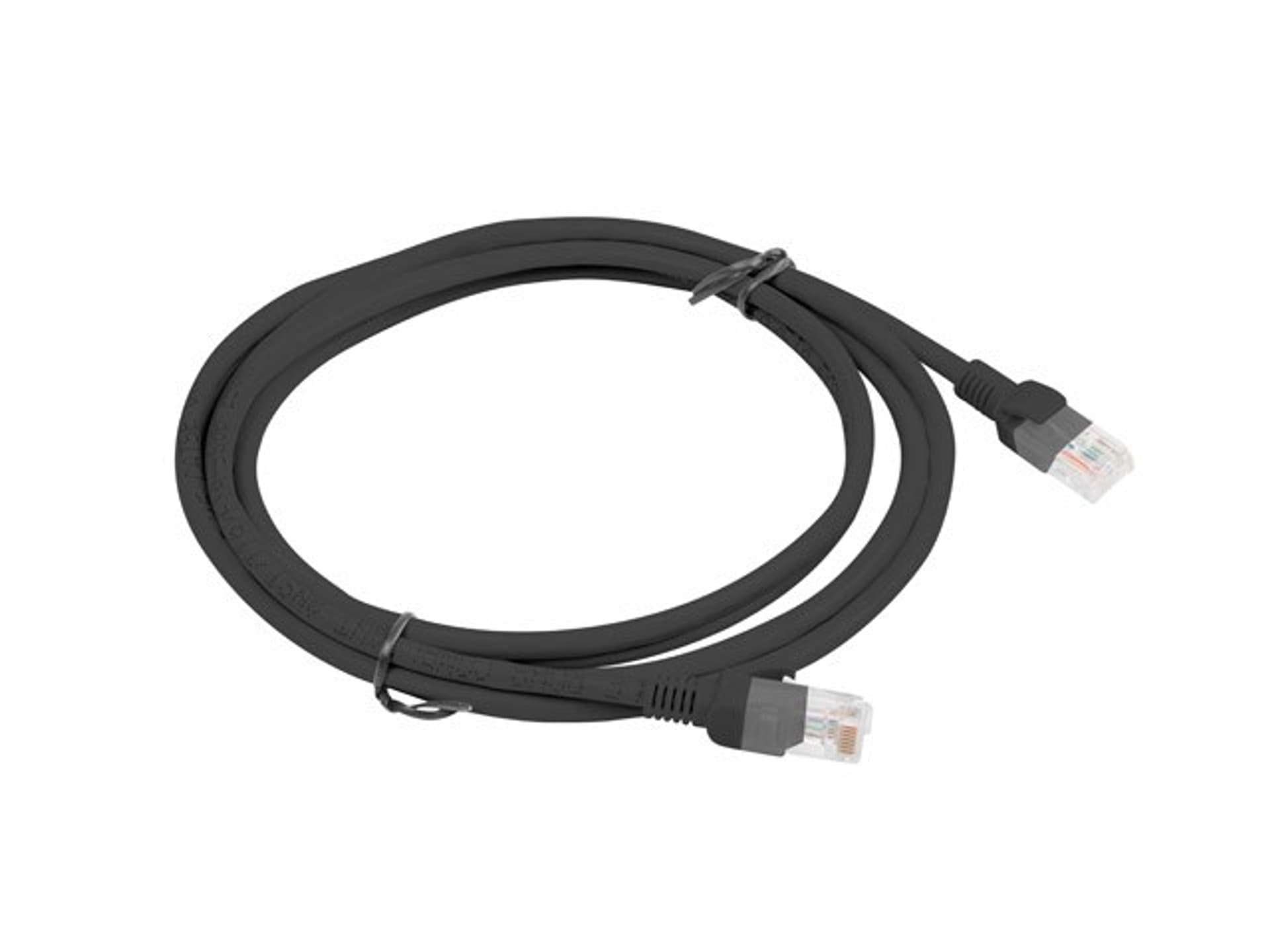 

Patchcord UTP Lanberg PCU5-10CC-0200-BK (RJ45 - RJ45 ; 2m; UTP; kat. 5e; kolor czarny)