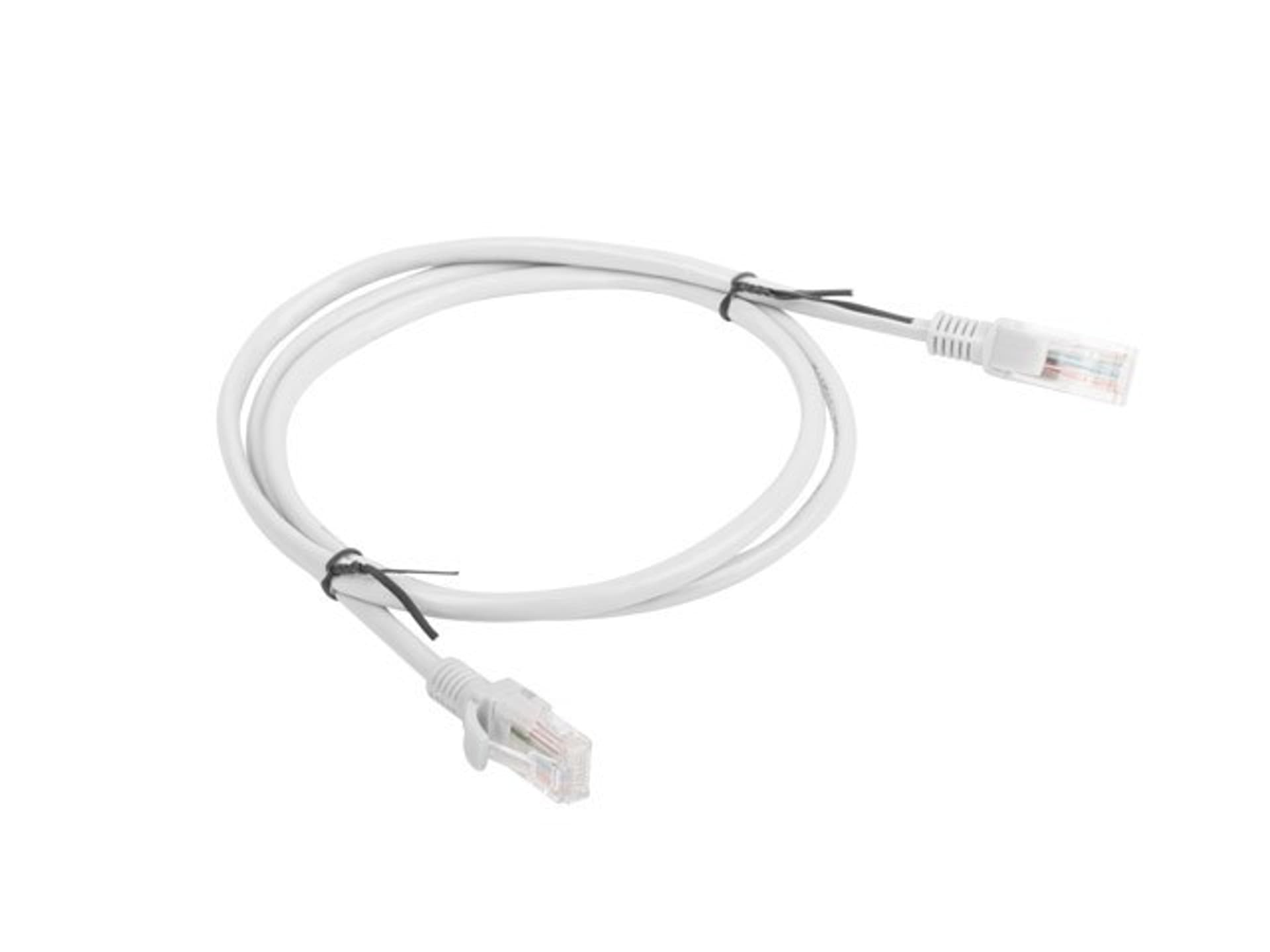 

Patchcord U/UTP Lanberg PCU5-10CC-0100-S (RJ45, U/UTP - RJ45, U/UTP ; 1m; UTP; kat. 5e; kolor szary)