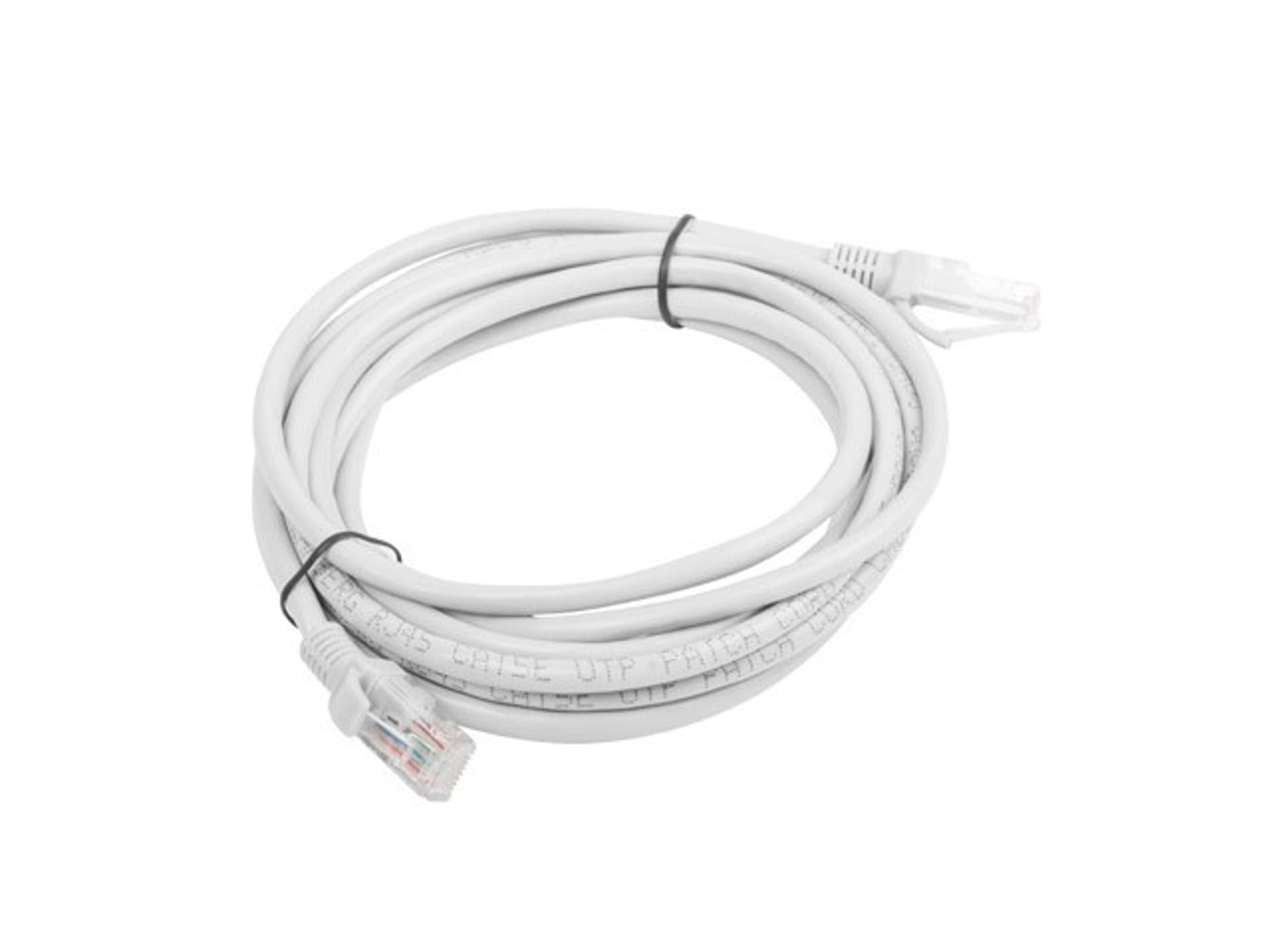 

Patchcord UTP Lanberg PCU5-10CC-0300-S (RJ45 - RJ45 ; 3m; UTP; kat. 5e; kolor szary)