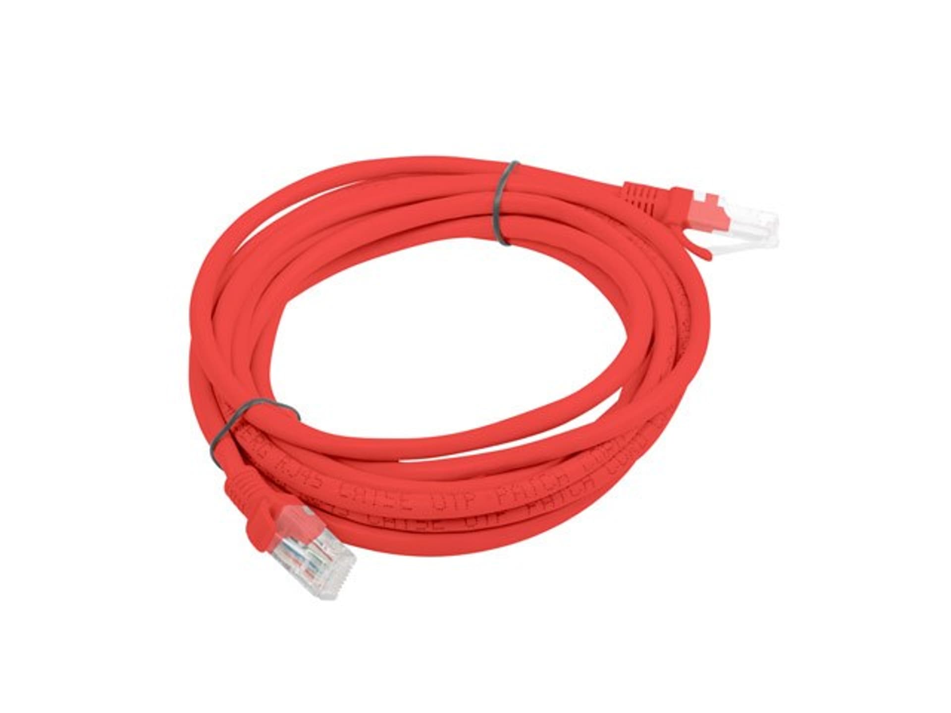 

Patchcord UTP Lanberg PCU5-10CC-0300-R (RJ45 - RJ45 ; 3m; UTP; kat. 5e; kolor czerwony)
