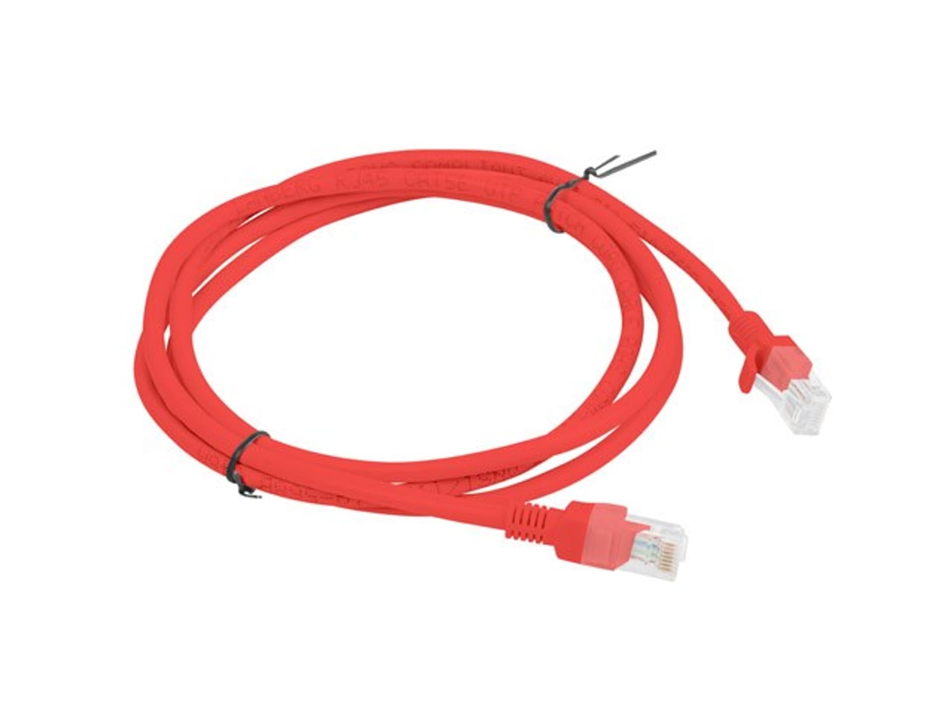 

Patchcord UTP Lanberg PCU5-10CC-0150-R (RJ45 - RJ45 ; 1,5m; UTP; kat. 5e; kolor czerwony)
