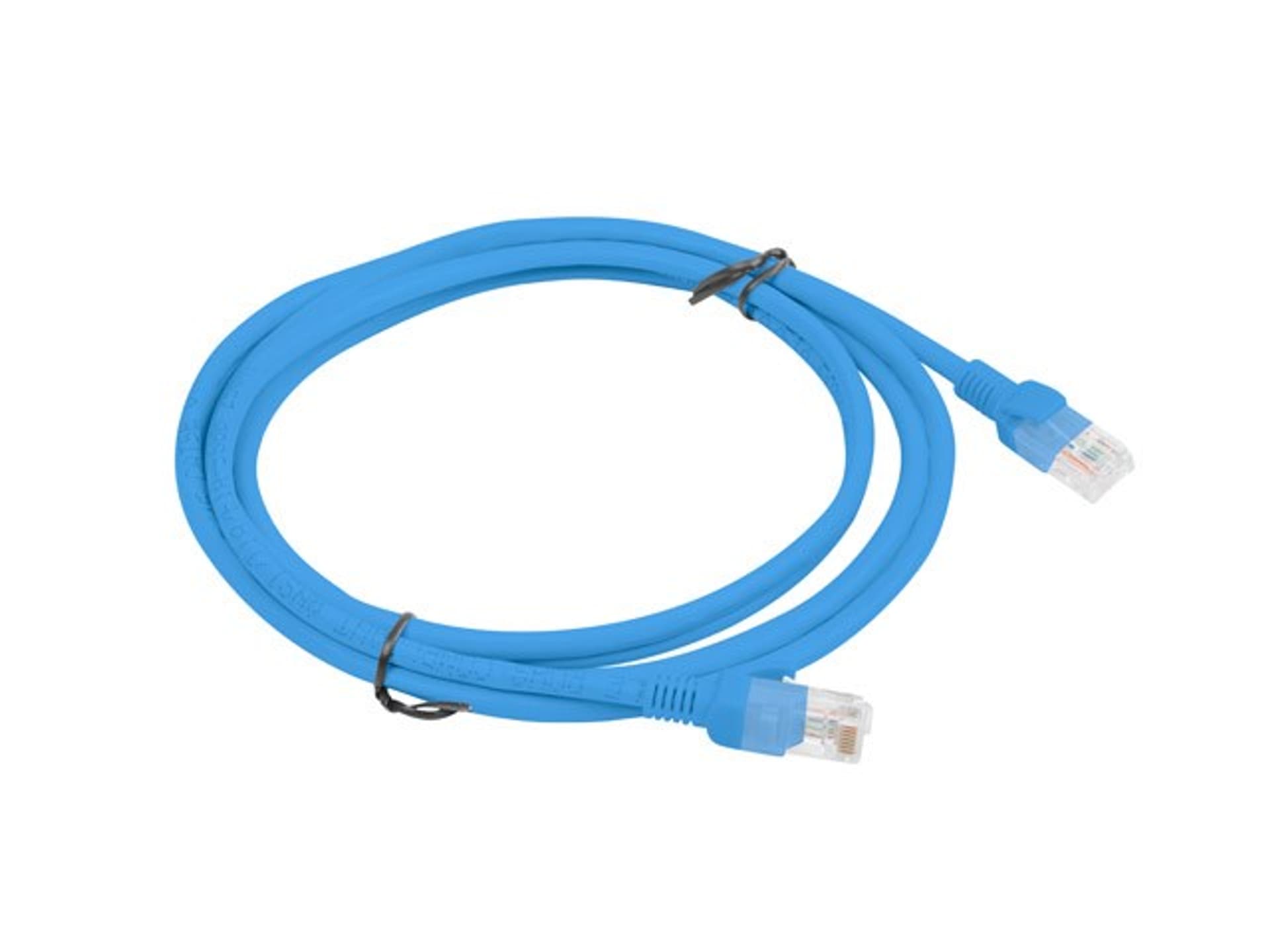

Patchcord UTP Lanberg PCU5-10CC-0200-B (RJ45 - RJ45 ; 2m; UTP; kat. 5e; kolor niebieski)