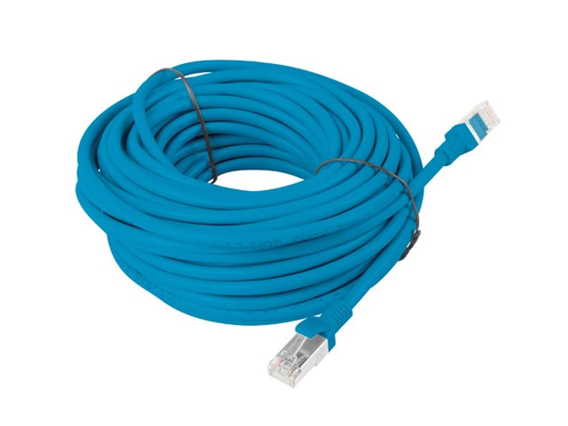 

Patchcord UTP Lanberg PCU5-10CC-1500-B (RJ45 - RJ45 ; 15m; UTP; kat. 5e; kolor niebieski)