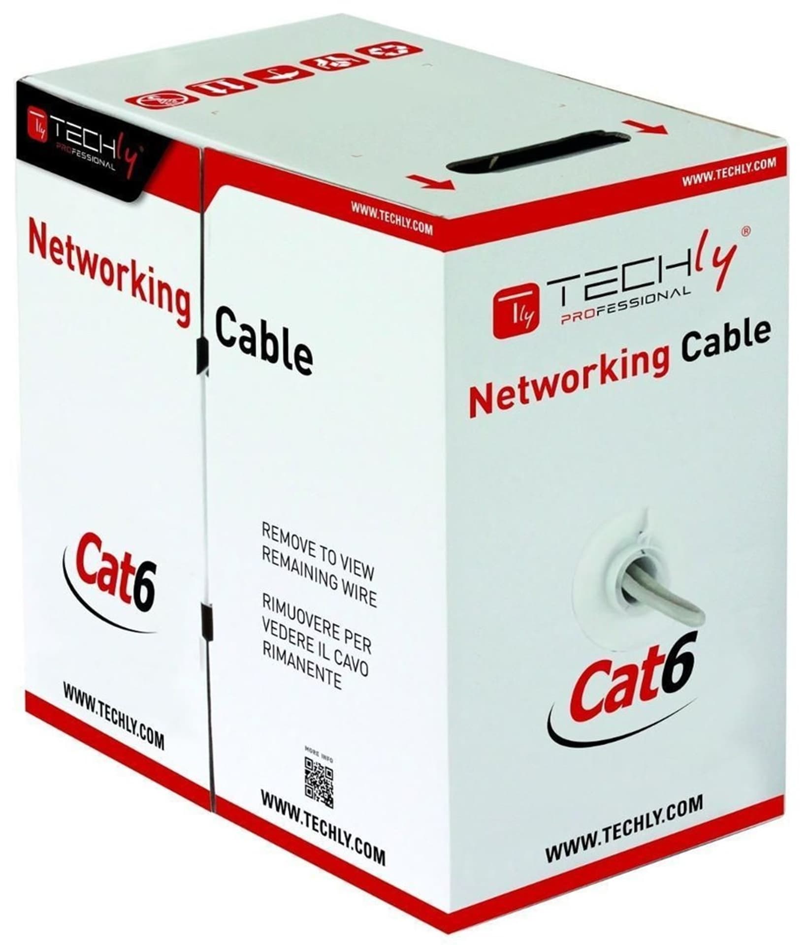 

TECHLY SKRĘTKA U/UTP CAT6 DRUT 305M CCA SZARA ITP6-CCA-305-GY