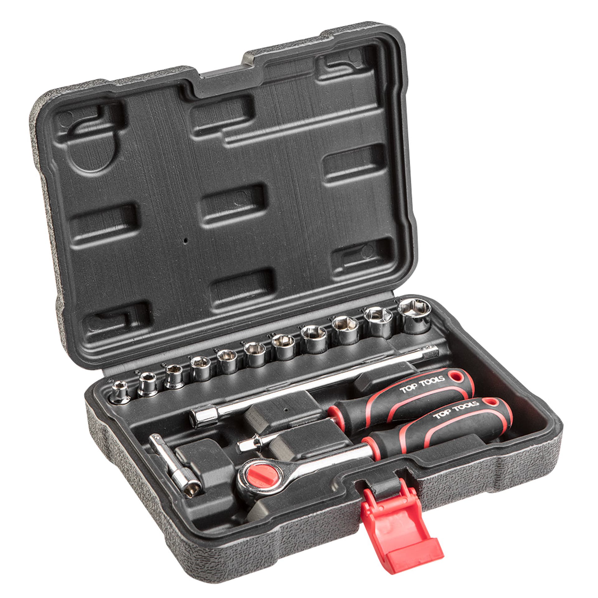 

Zestaw kluczy nasadowych 1/4", 15 szt.