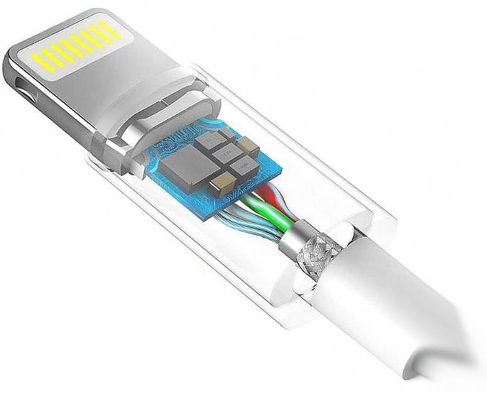 Kabel USB typ-C - iPhone Lightning Ampere eXtremestyle 0.3m biały