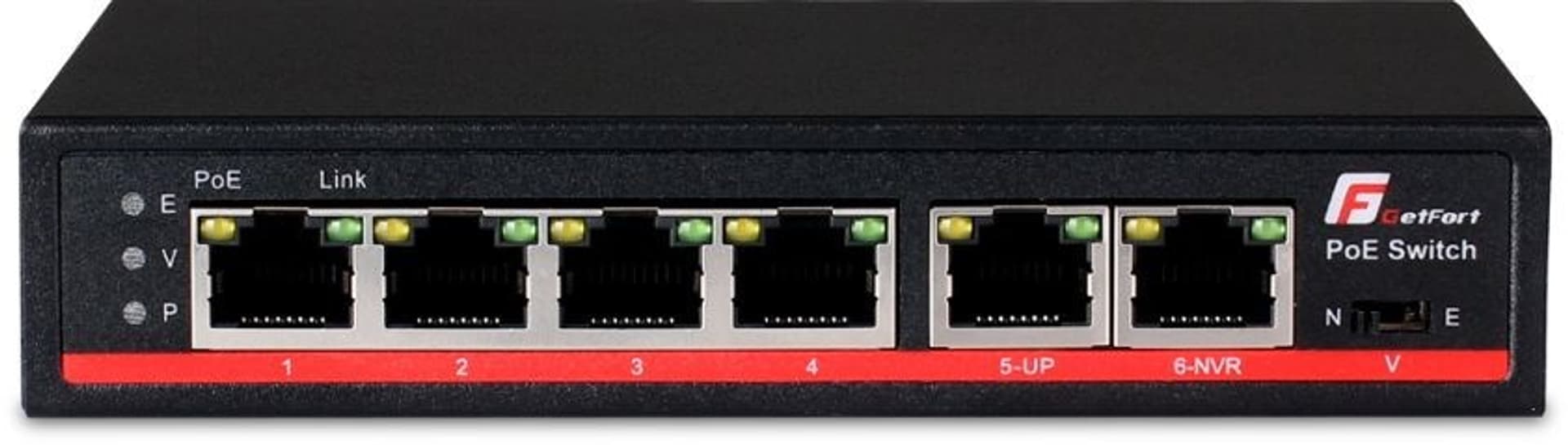

SWITCH GETFORT 4FExPOE + 2FE UPLINK WATCHDOG POE+