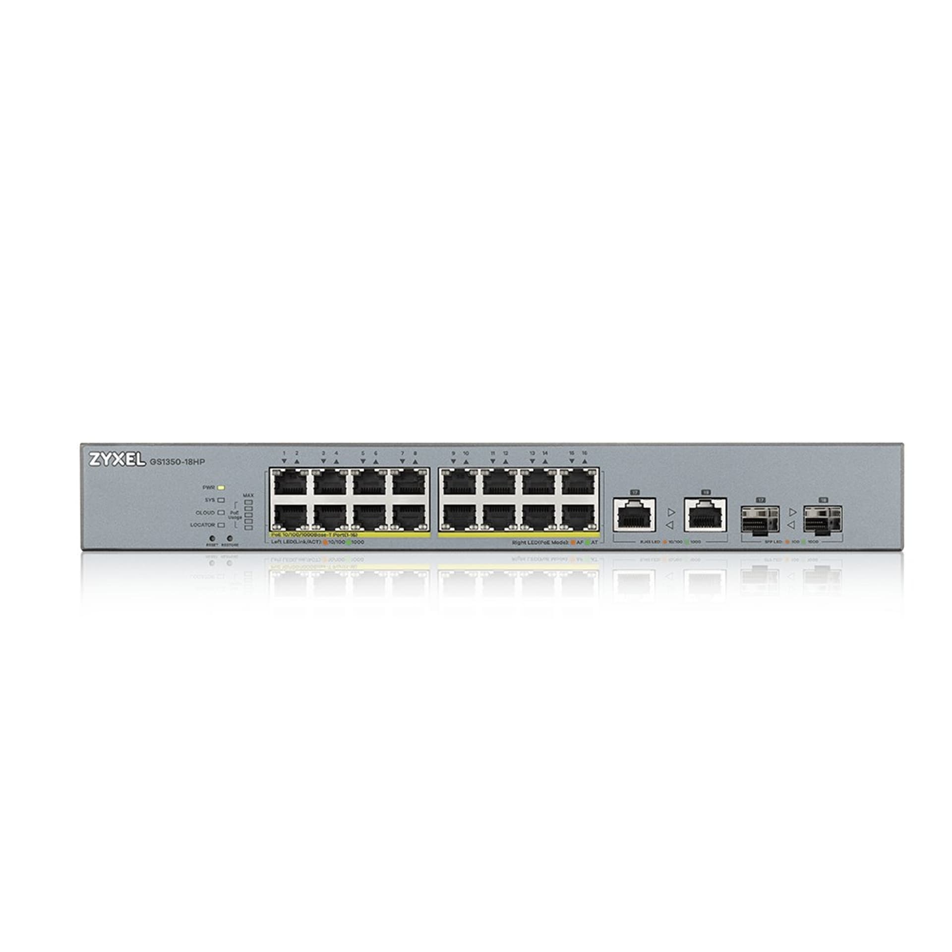 

Switch PoE ZyXEL GS1350-18HP-EU0101F (16x 10/100Mbps)