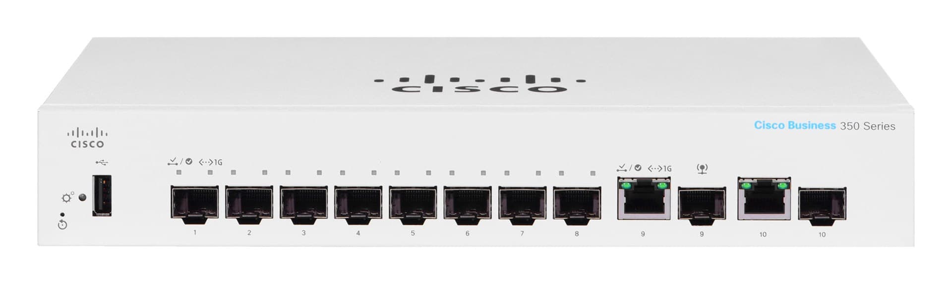 

CISCO CBS350-8S-E-2G SWITCH, 8X SFP, 2X RJ45/SFP+ COMBO