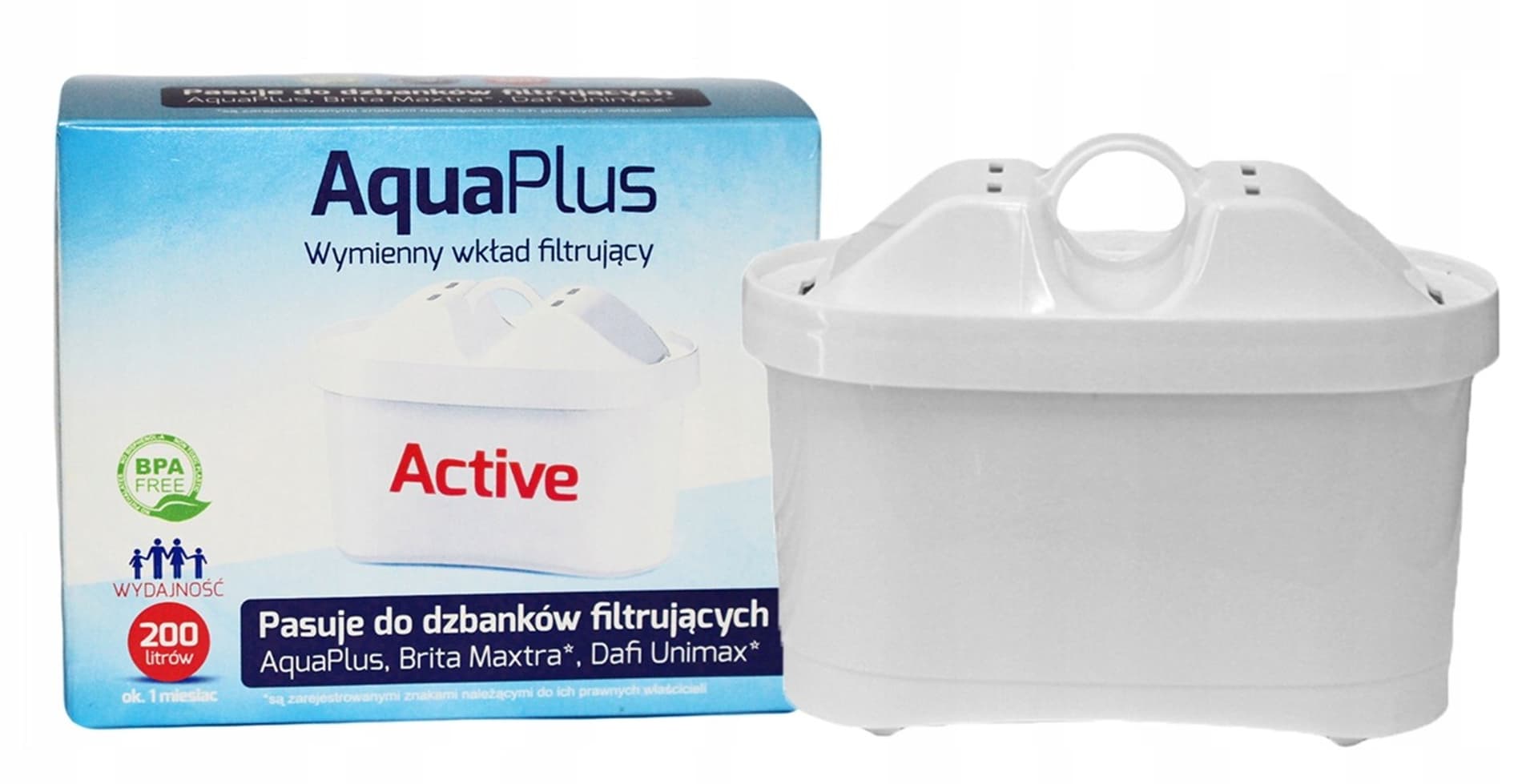 

Wkład filtrujący do dzbanka AquaPlus Active