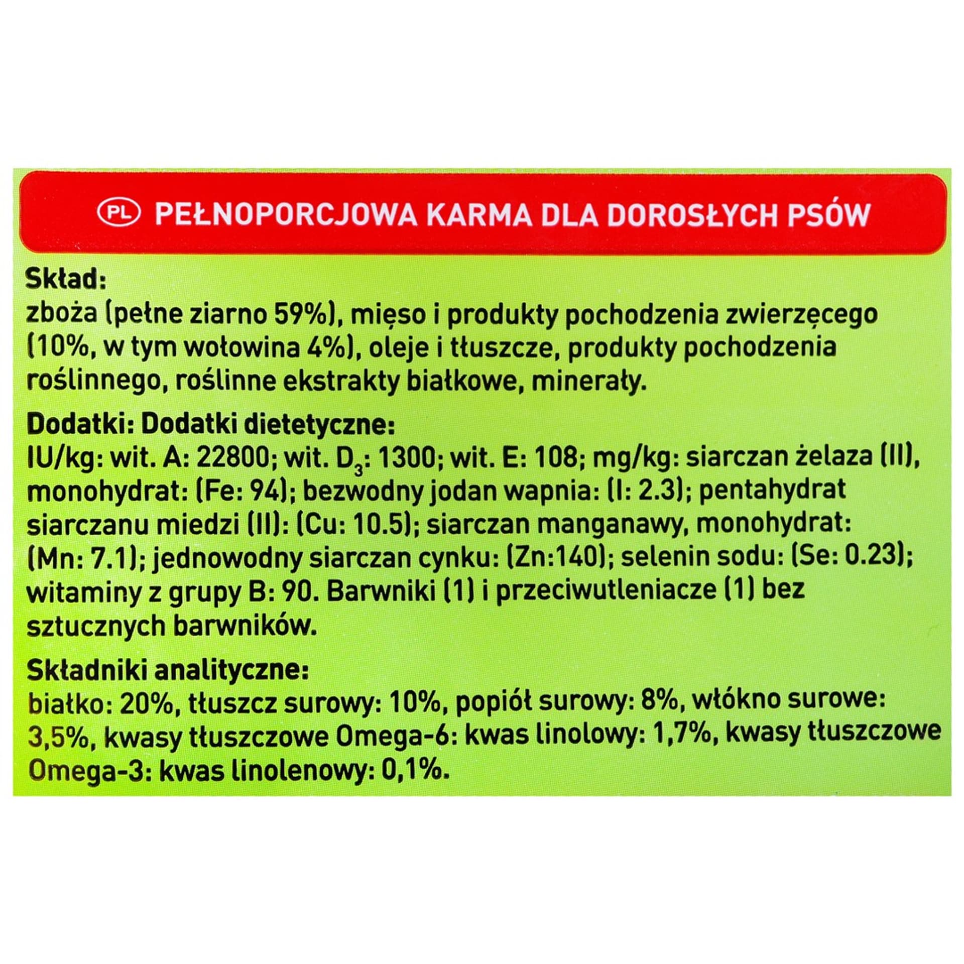 

Karma Purina Friskies Adult Active Wołowina 15kg