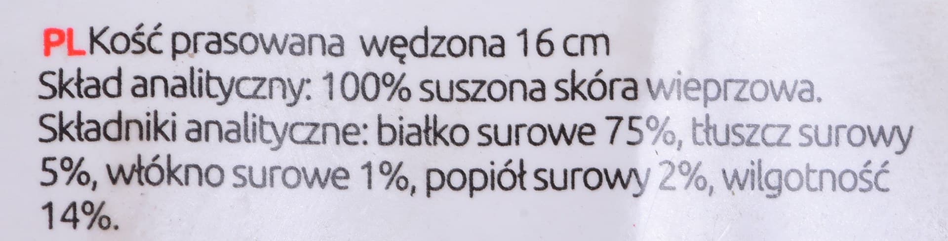 

MACED Kość wędzona prasowana 16cm 1szt.