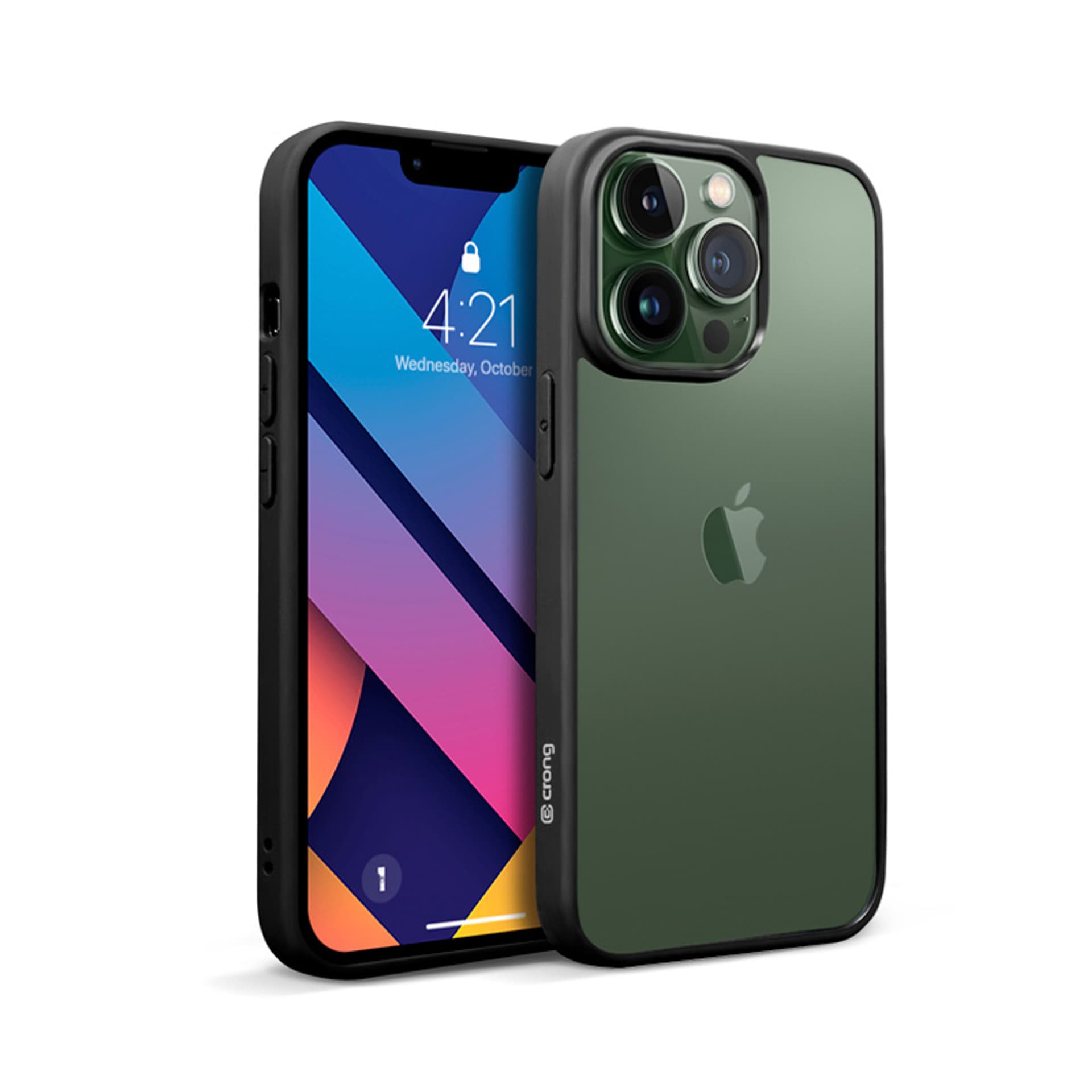 

Crong Clear Cover - Etui iPhone 13 Pro Max (czarny)