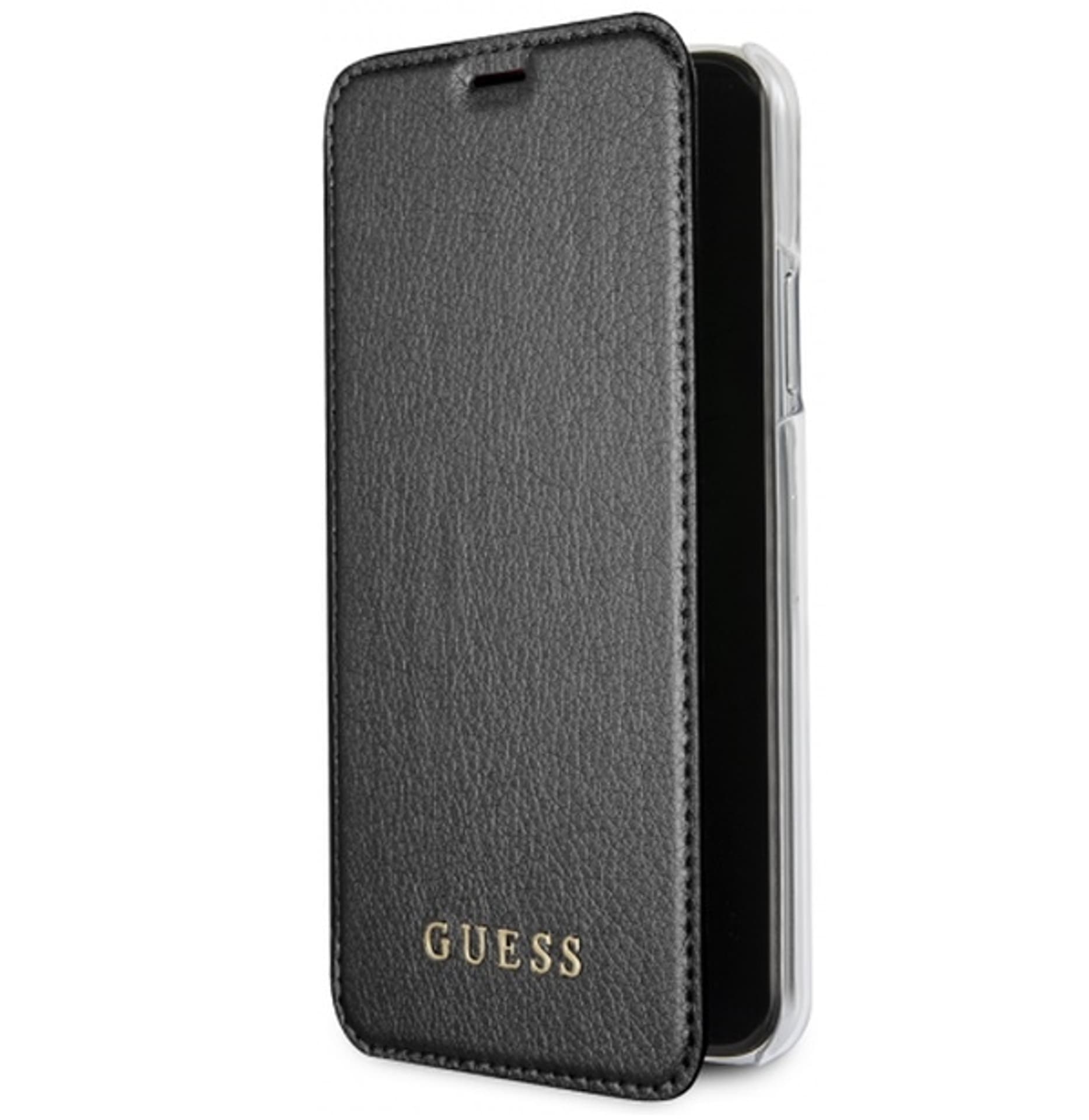 

Guess GUFLBKPXIGLTBK iPhone X black /czarny book Iridescent