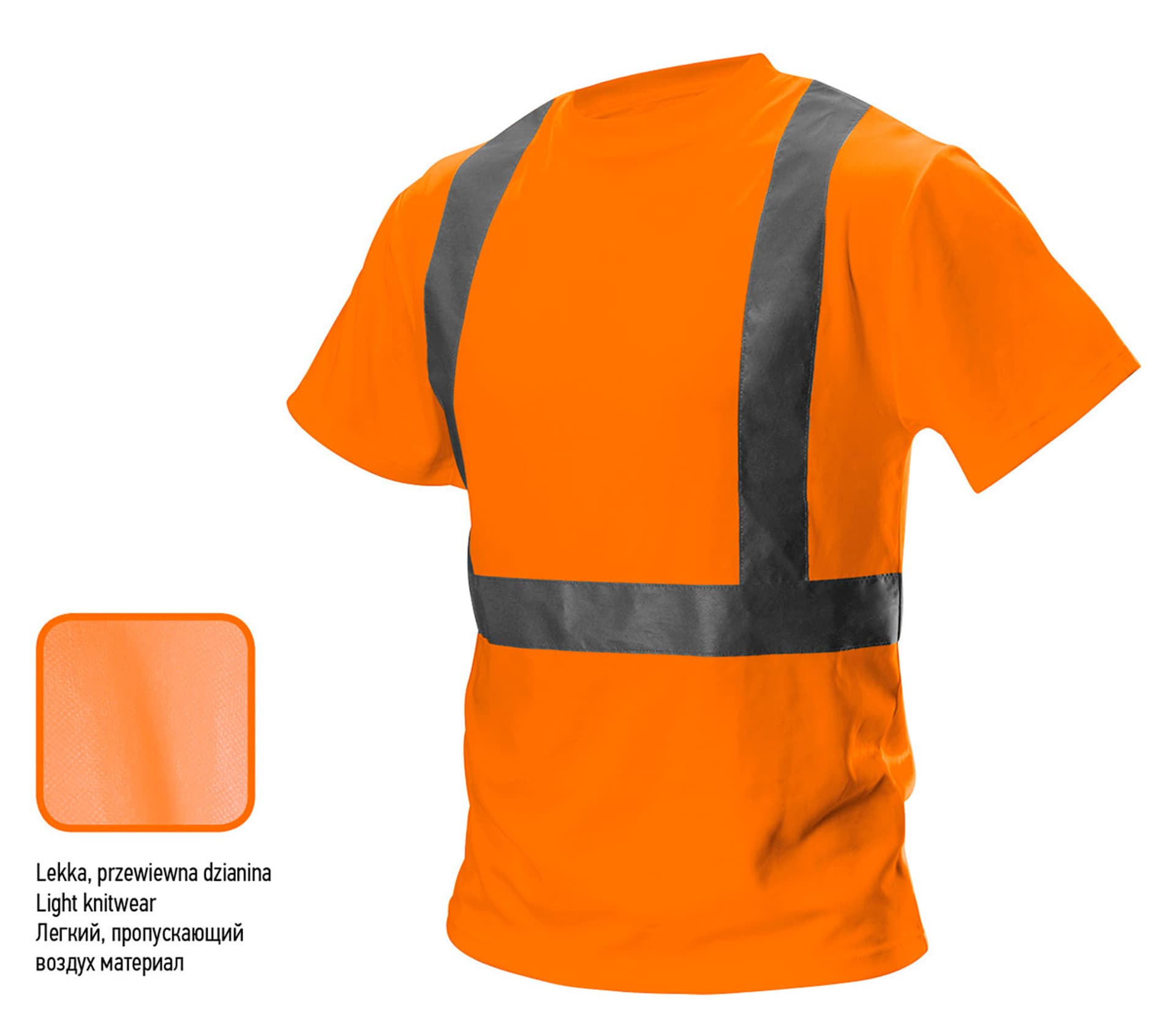 

T-shirt ostrzegawczy, pomarańczowy, rozmiar S