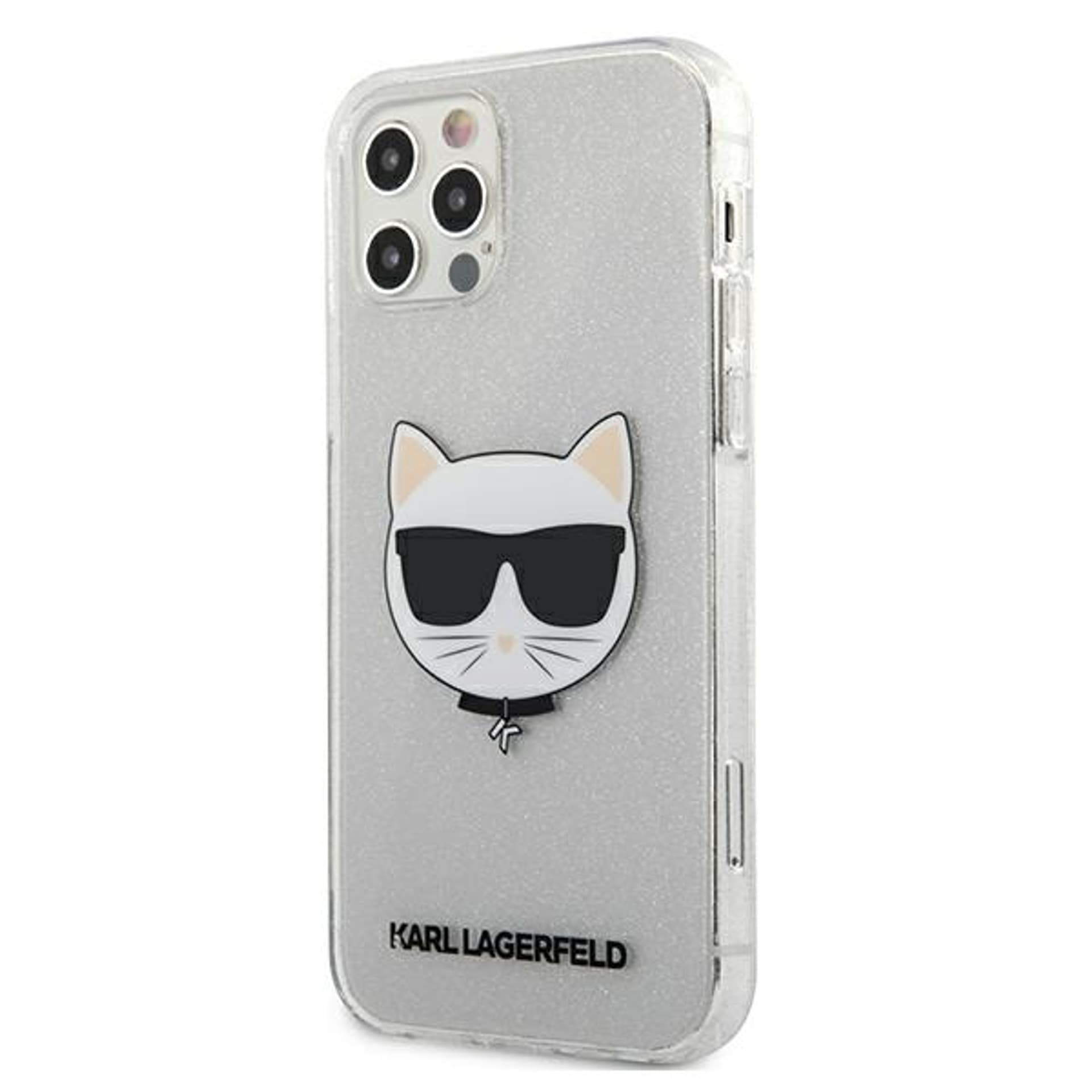 

Karl Lagerfeld KLHCP12LCHTUGLS iPhone 12 Pro Max 6,7" srebrny/silver hardcase Glitter Choupette