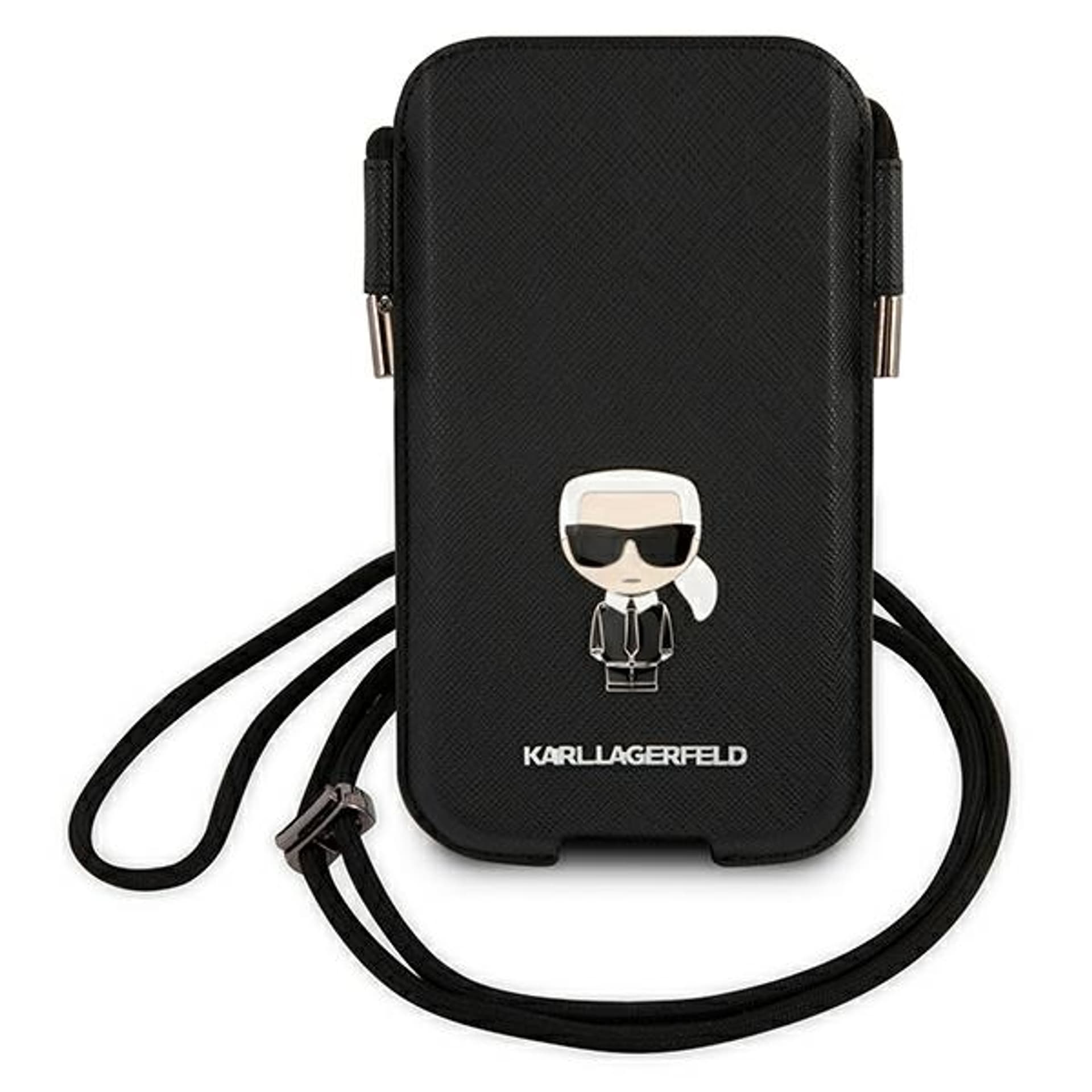 

Karl Lagerfeld Torebka KLHCP12LOPHKMK 6,7" czarny/black hardcase Saffiano Ikonik Kar`s