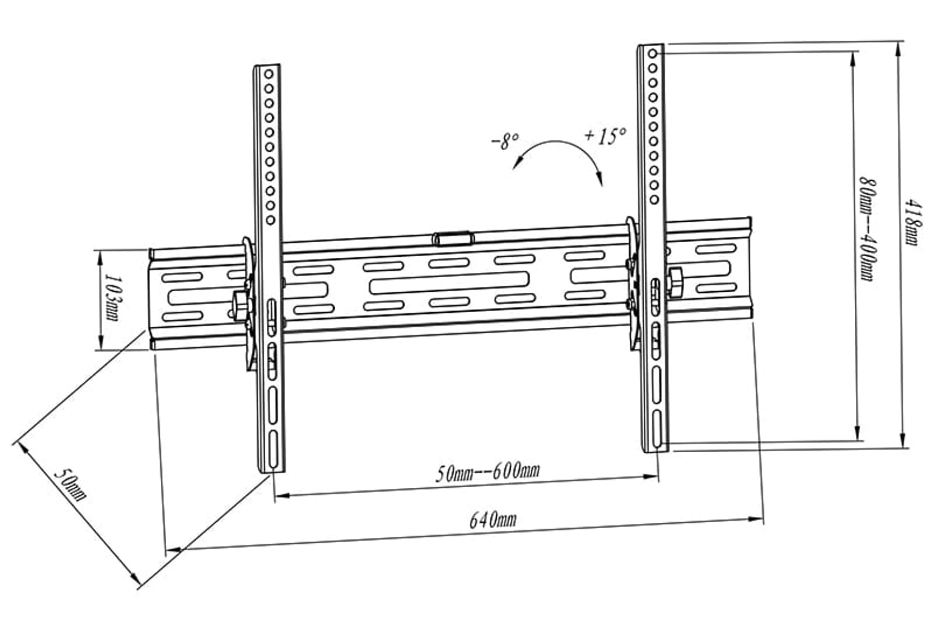 

Uchwyt TV LCD HQ 32"-65" 45kg Blow pochylny