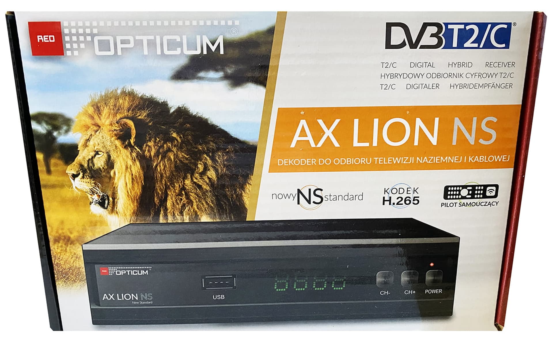 Tuner DVB-T2 i DVB-C Dekoder Opticum naziemna i kablówka